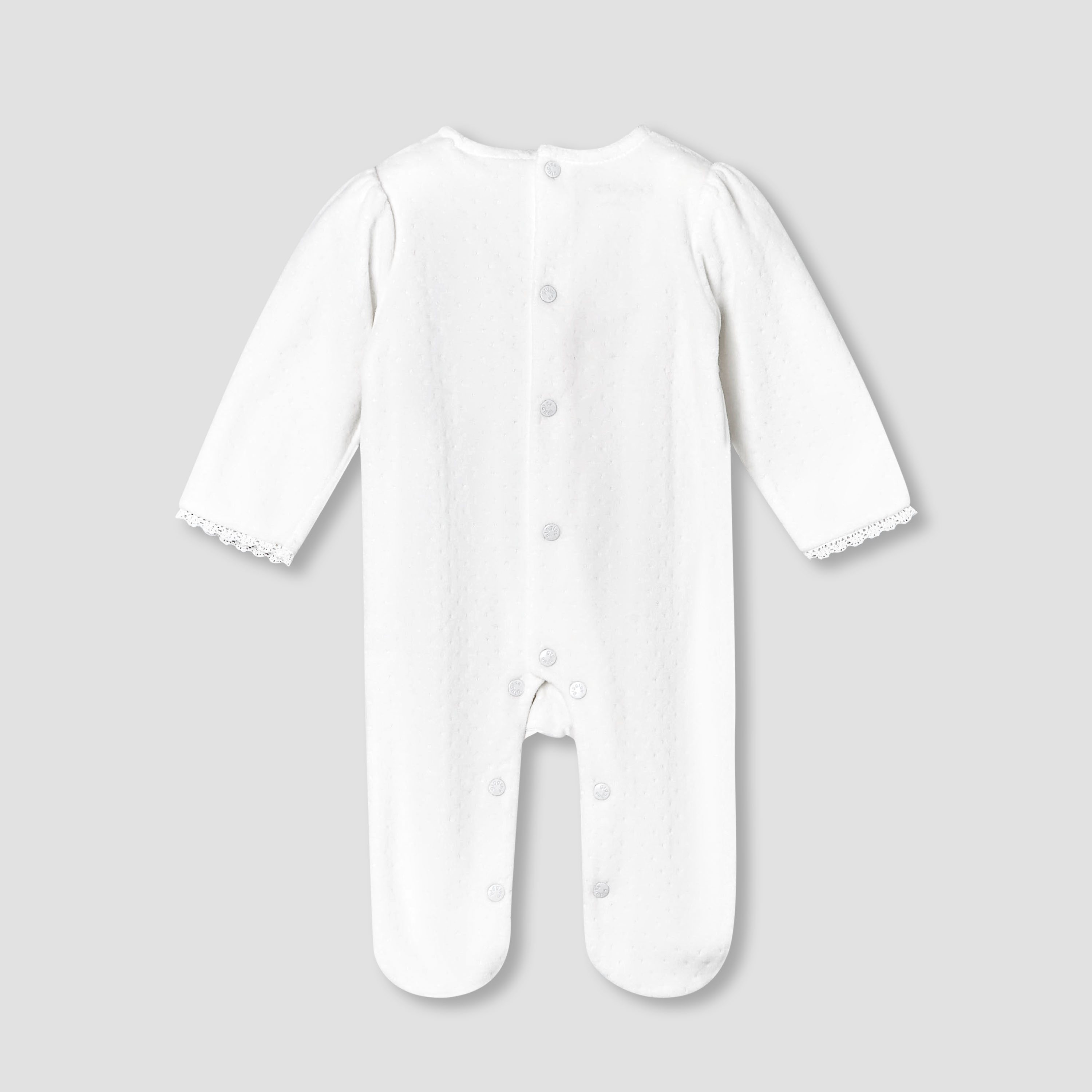 Giggles Round Neck Long Sleeves Sleepsuit with Butterfly Applique-baby-girls-clothing-nightwear-sleepsuits-image-2