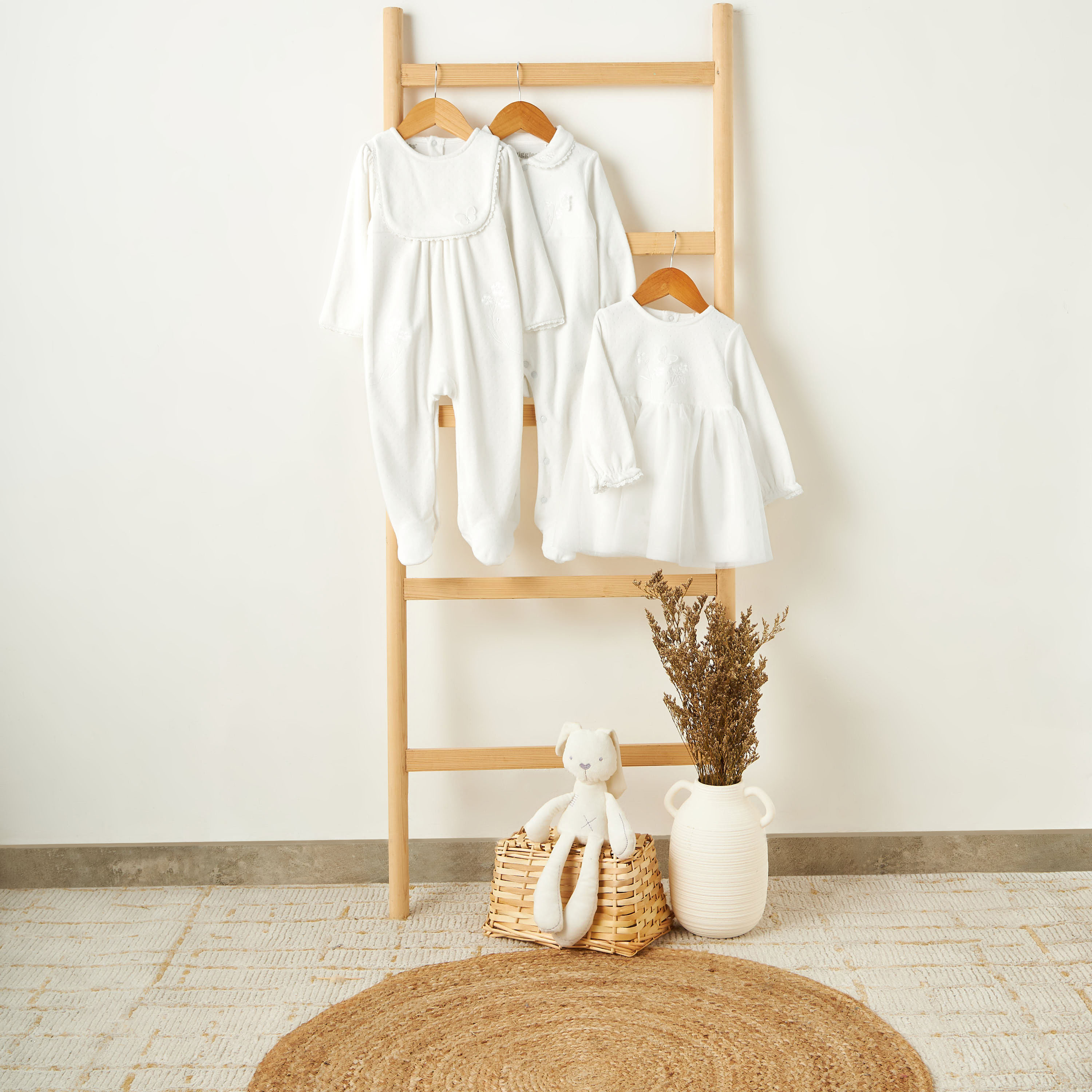 Giggles Round Neck Long Sleeves Sleepsuit with Butterfly Applique-baby-girls-clothing-nightwear-sleepsuits-image-6