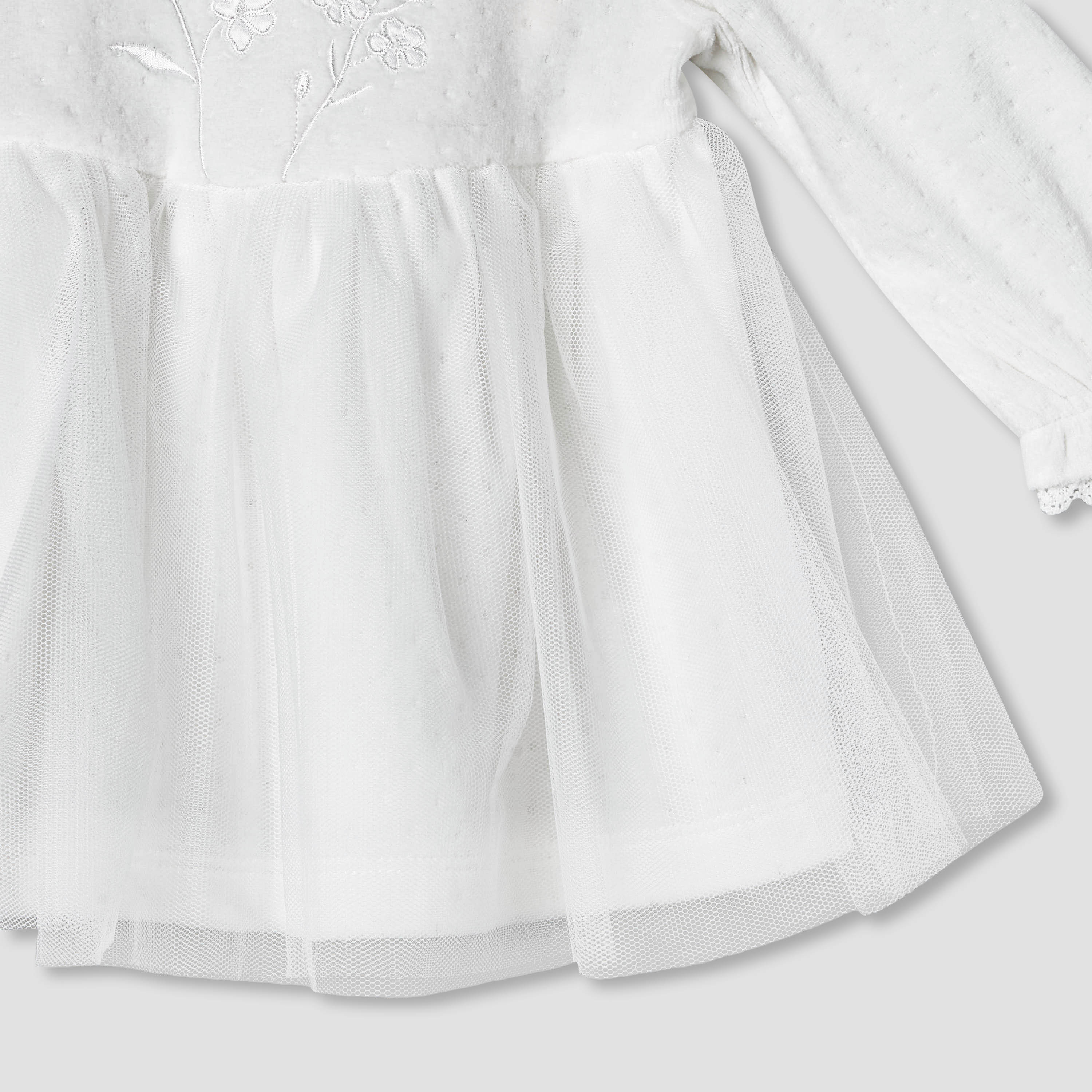 Giggles Round Neck Long Sleeves A-line Dress with Butterfly Applique-baby-girls-clothing-dressesandjumpsuits-image-6