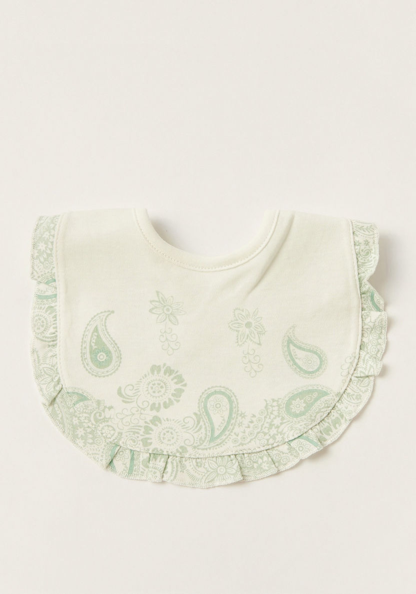 Giggles Printed Bib with Press Button Closure-Accessories-image-0