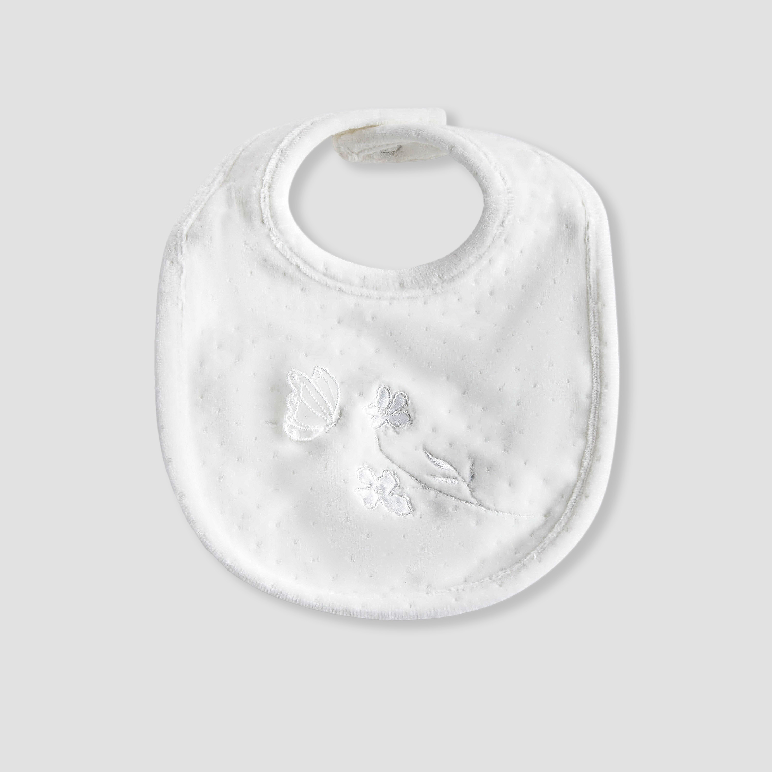 Giggles Baby Bib with Butterfly Embroidery-baby-feeding-bibs-image-1