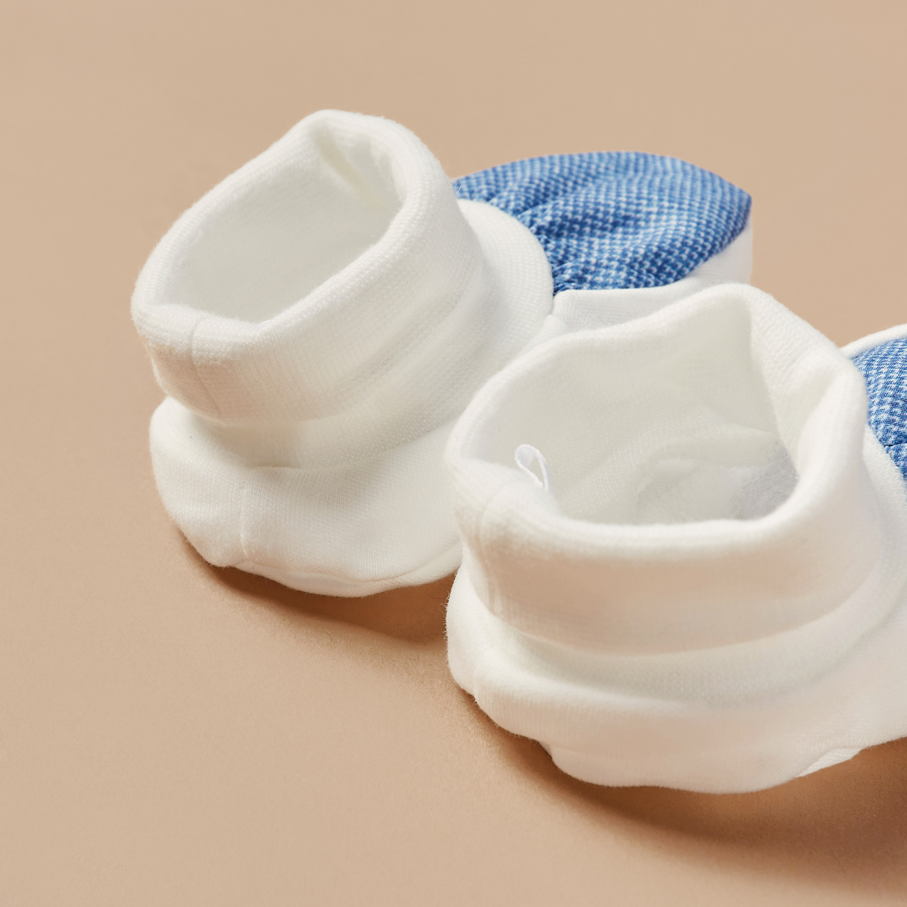 Giggles Panelled Booties-baby-boys-shoes-booties-image-3