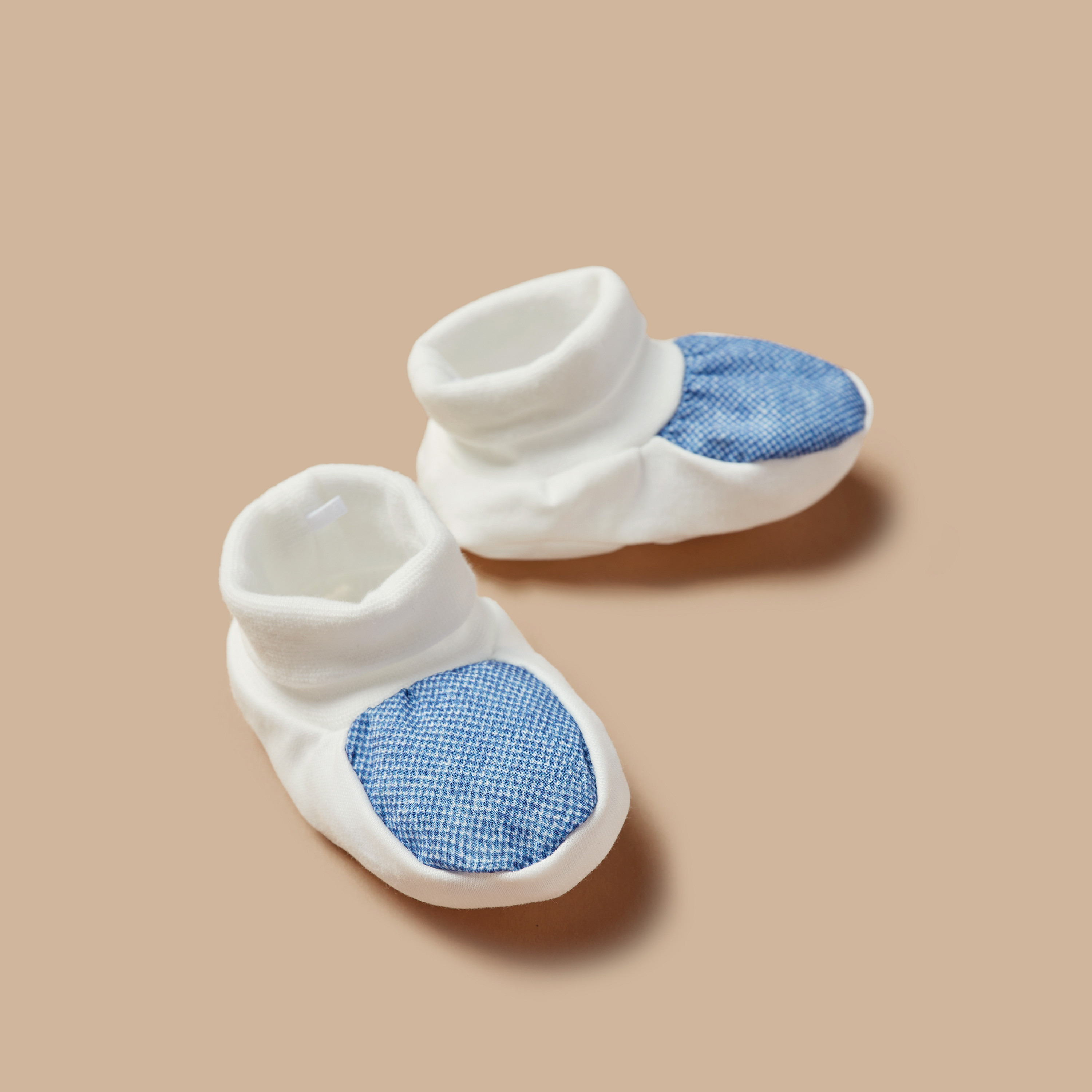 Giggles Panelled Booties-baby-boys-shoes-booties-image-4