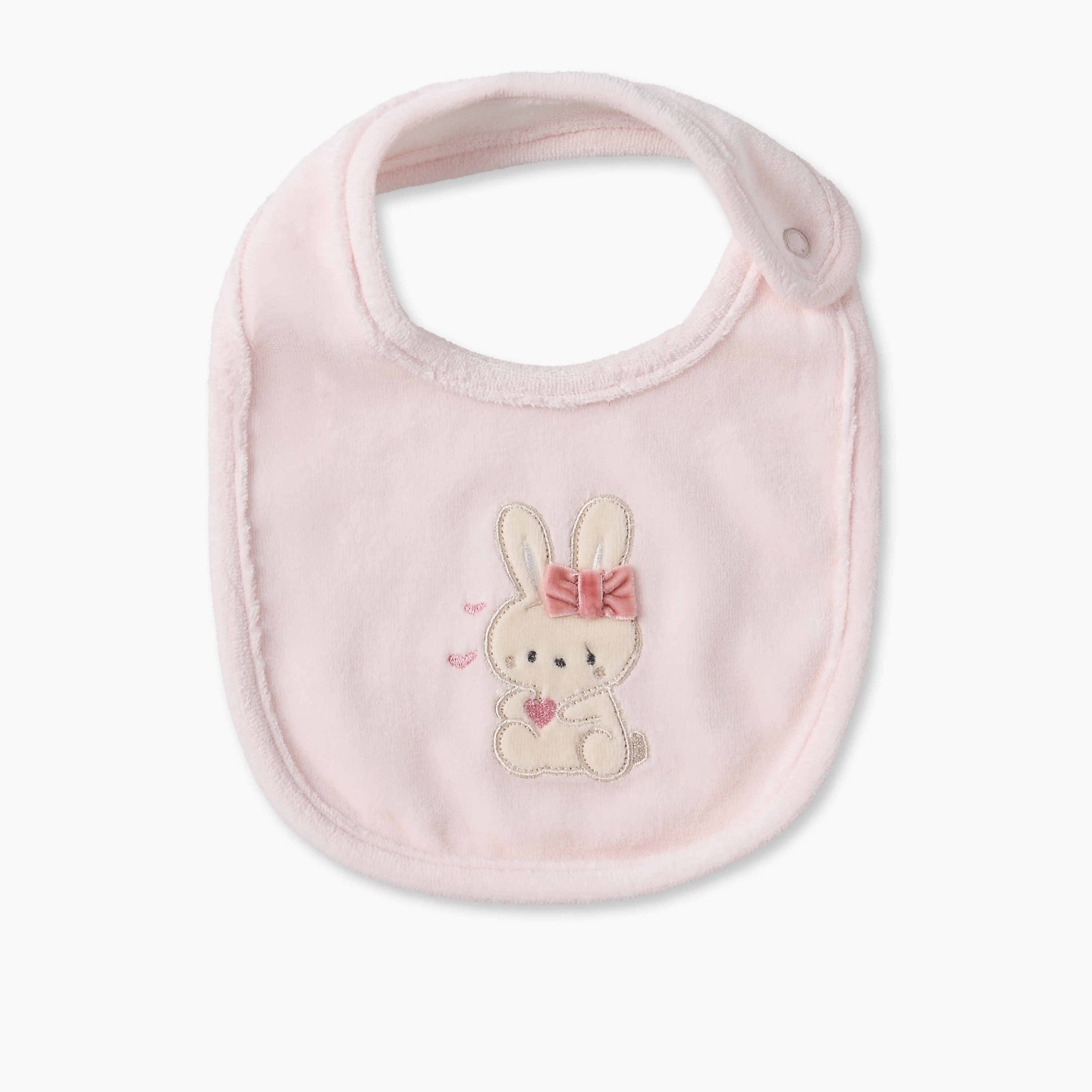 Pack of 2 Juniors Baby Bibs with Bow Applique-baby-feeding-bibs-image-3