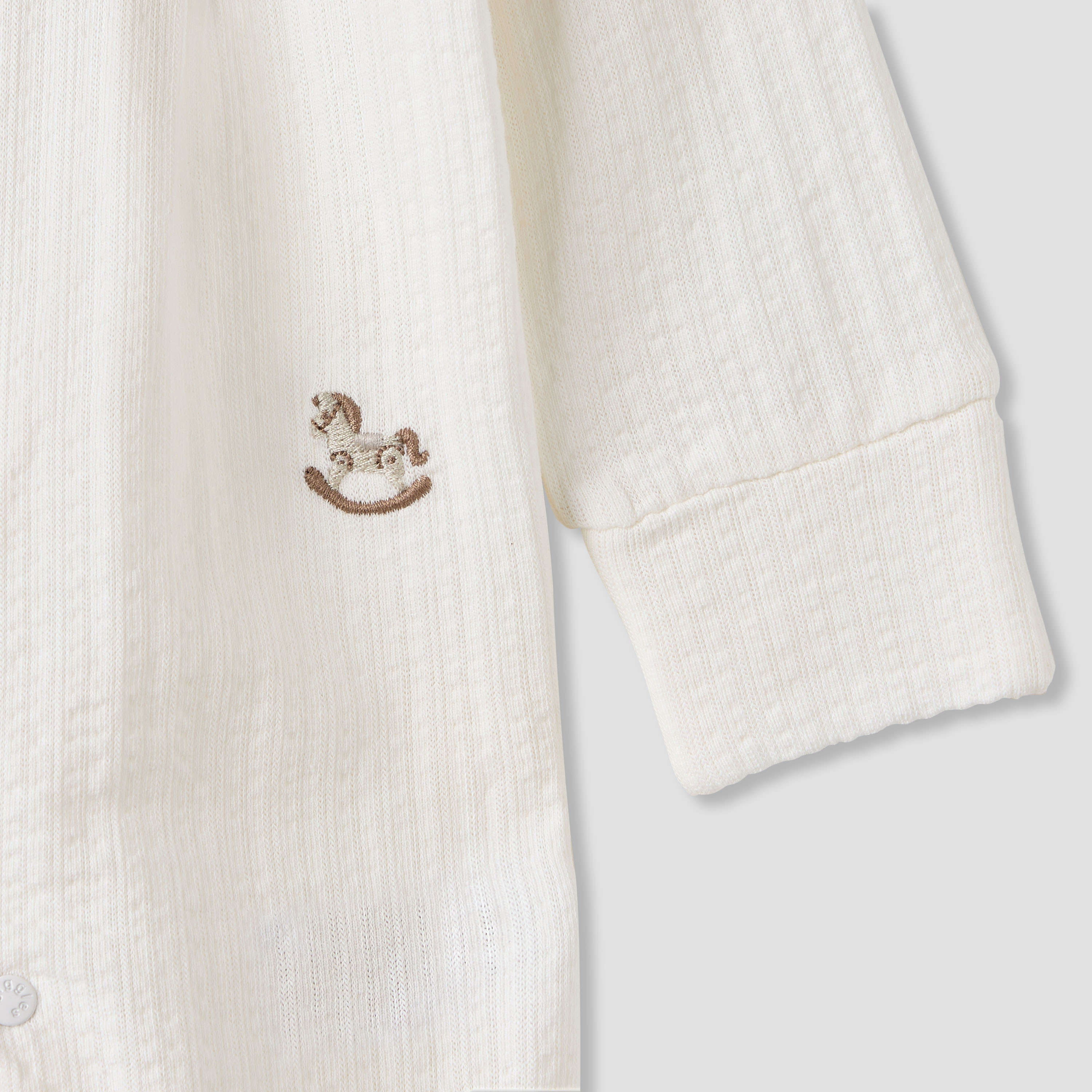 Giggles Pintuck Collared Sleepsuit with Long Sleeves-baby-boys-clothing-nightwear-sleepsuits-image-4