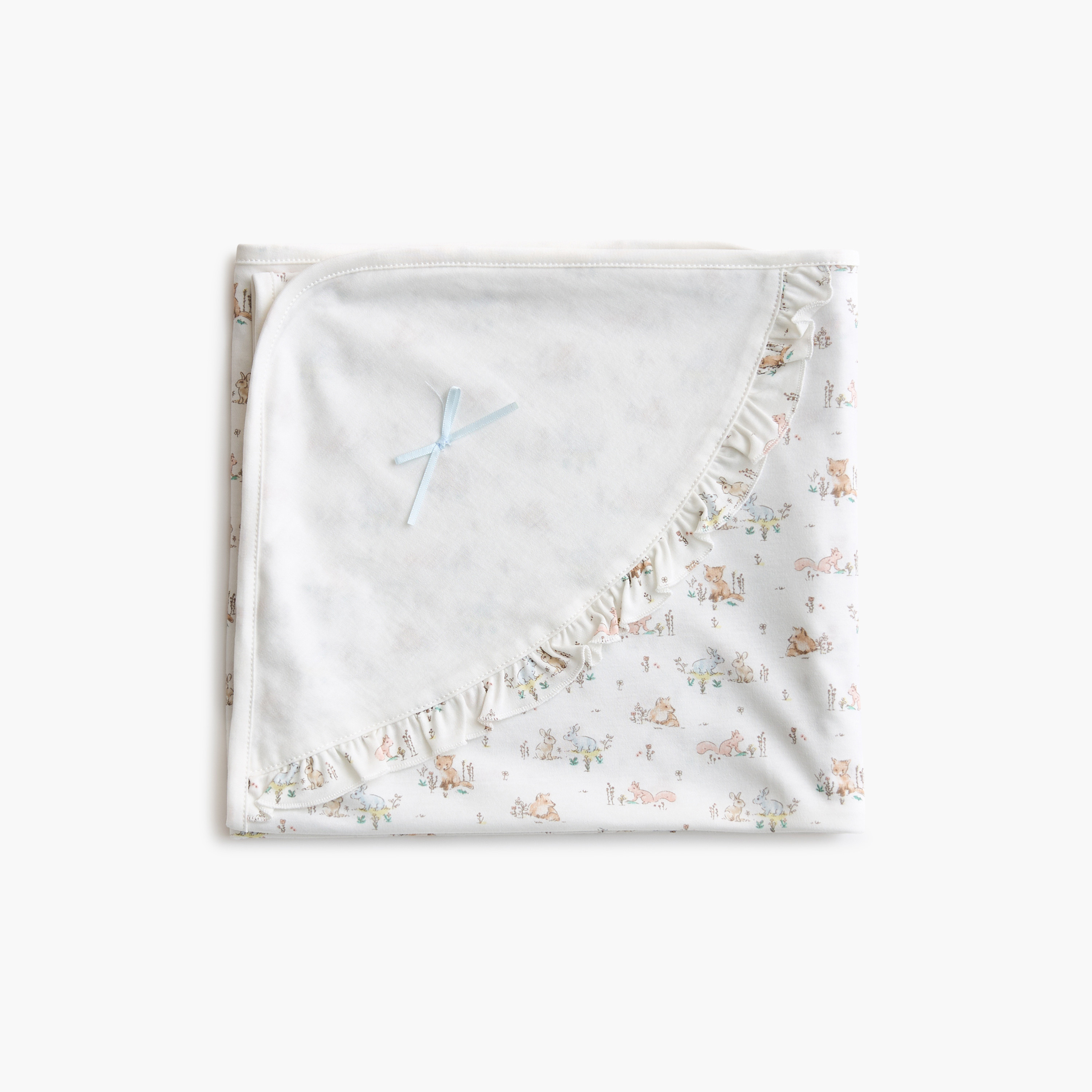 Giggles Safari Print Receiving Blanket with Hood - 70x70 cm-baby-nursery-blanketsandswaddles-receivingblankets-image-3