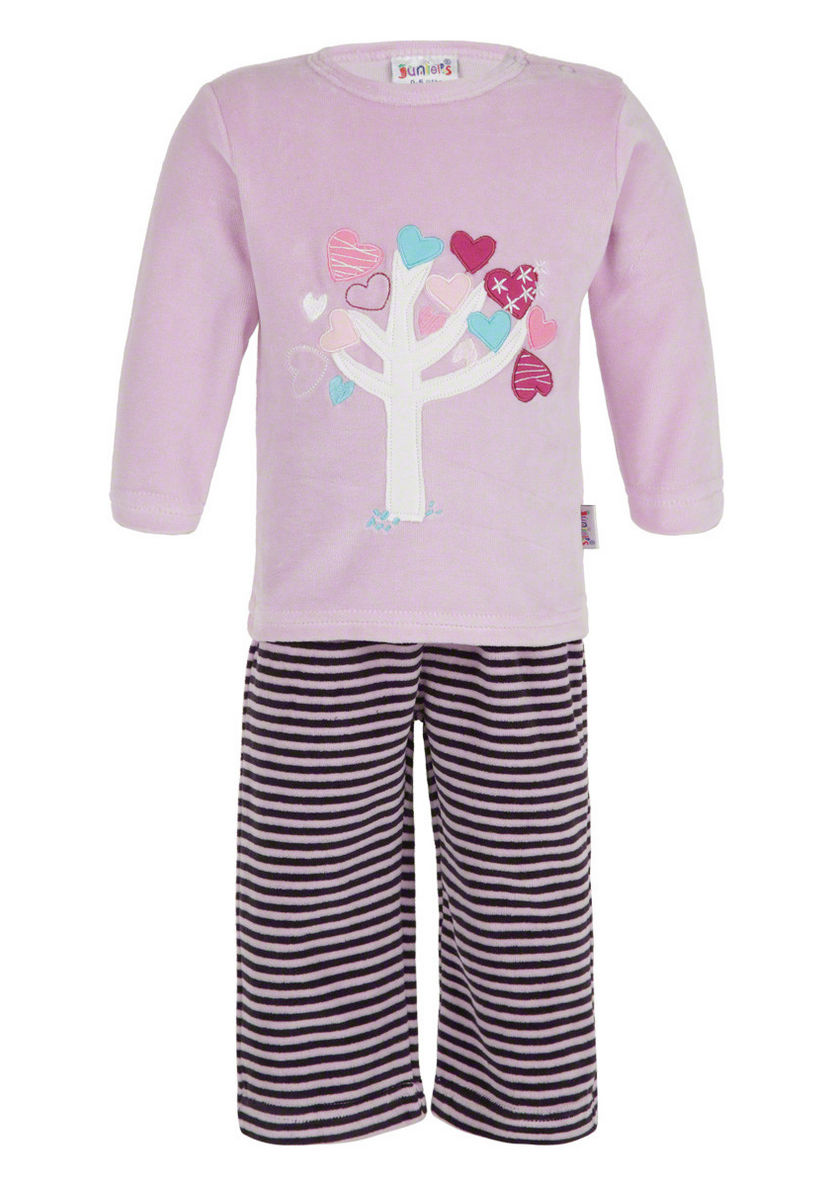 Juniors Long Sleeves Pyjama Set-Nightwear-image-0