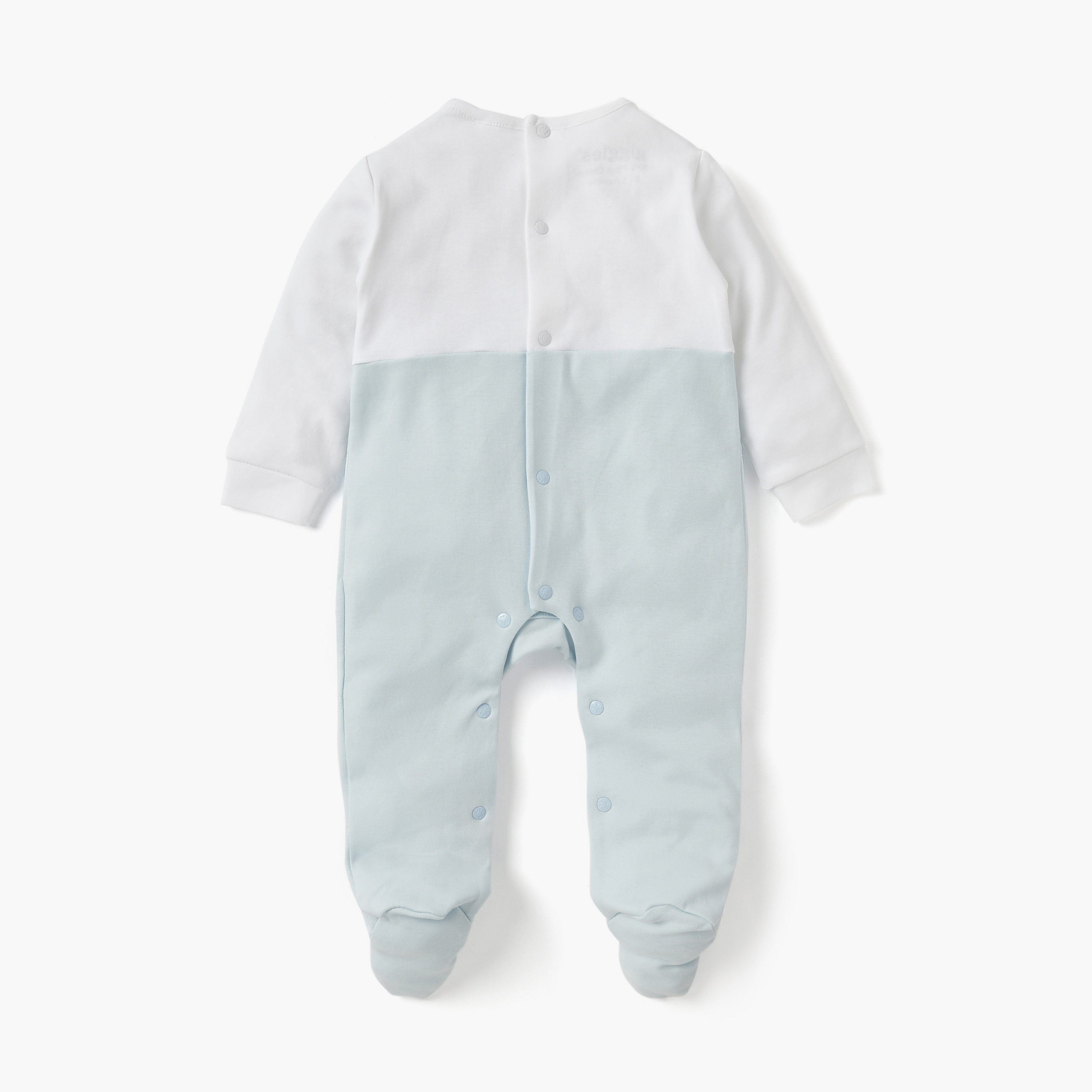 Giggles Sail Boat Print Closed Feet Sleepsuit with Long Sleeves-baby-boys-clothing-nightwear-sleepsuits-image-2