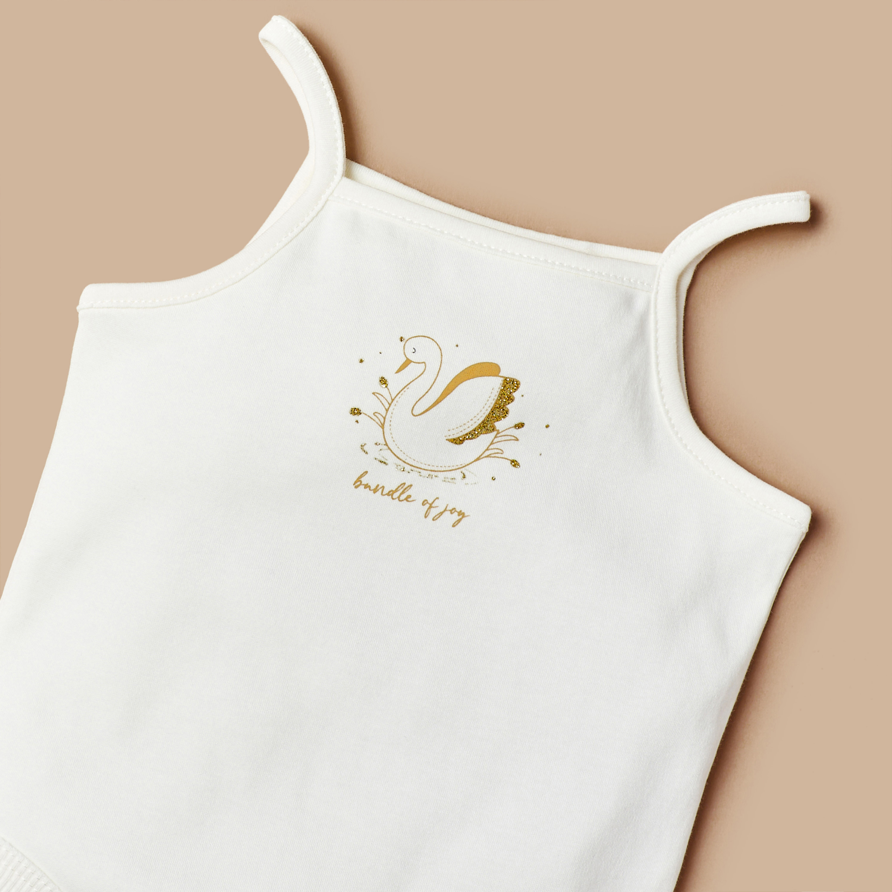 Giggles Glitter Graphic Print Bodysuit with Spaghetti Straps-baby-boys-clothing-bodysuits-image-2