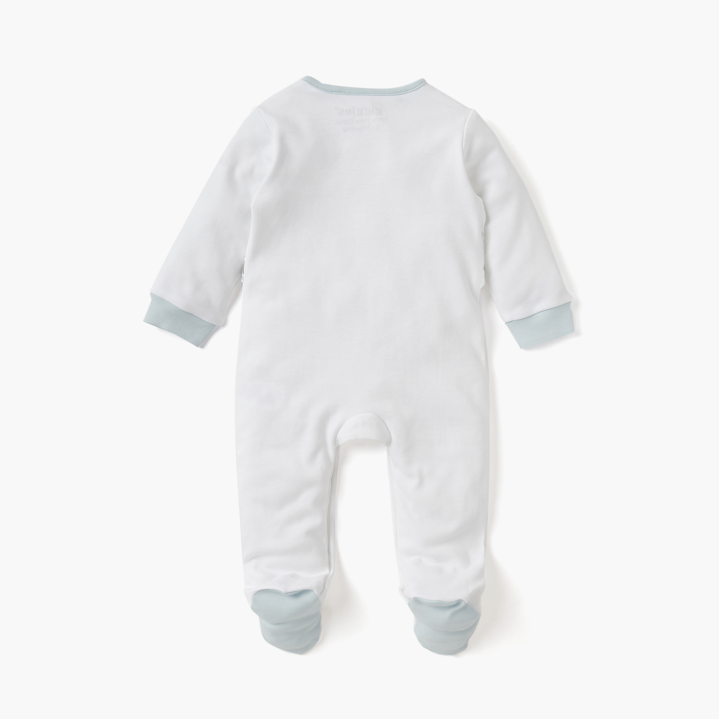 Giggles Sail Boat Print Closed Feet Sleepsuit with Long Sleeves-baby-boys-clothing-nightwear-sleepsuits-image-2