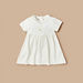 Giggles Glitter Print Dress with Ruffle Detail Round Neck and Short Sleeves-Dresses%2C Gowns and Frocks-thumbnail-0