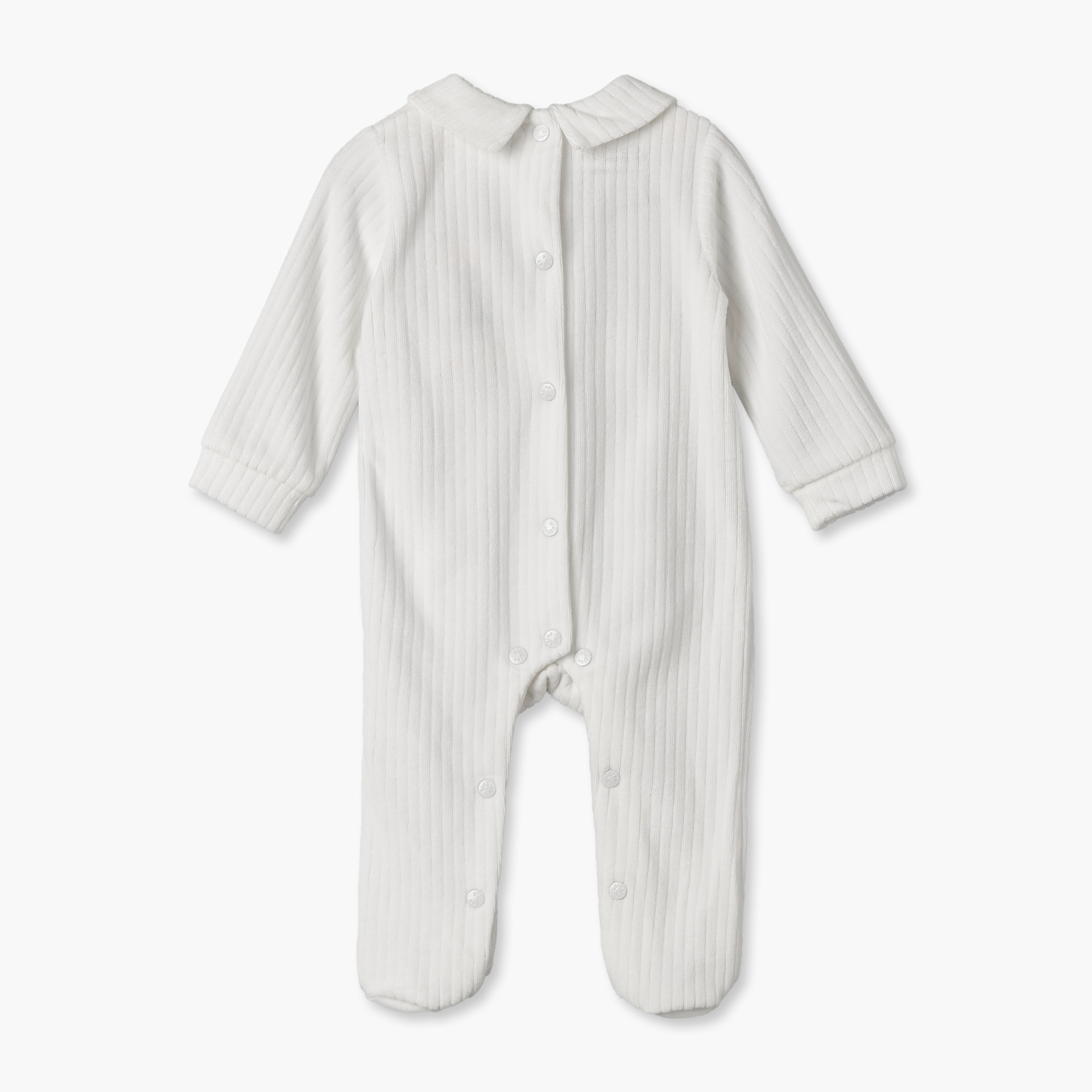 بدلة نوم بياقة عادية وأكمام طويلة بتطريز فيل من جيجلز-baby-boys-clothing-nightwear-sleepsuits-image-2