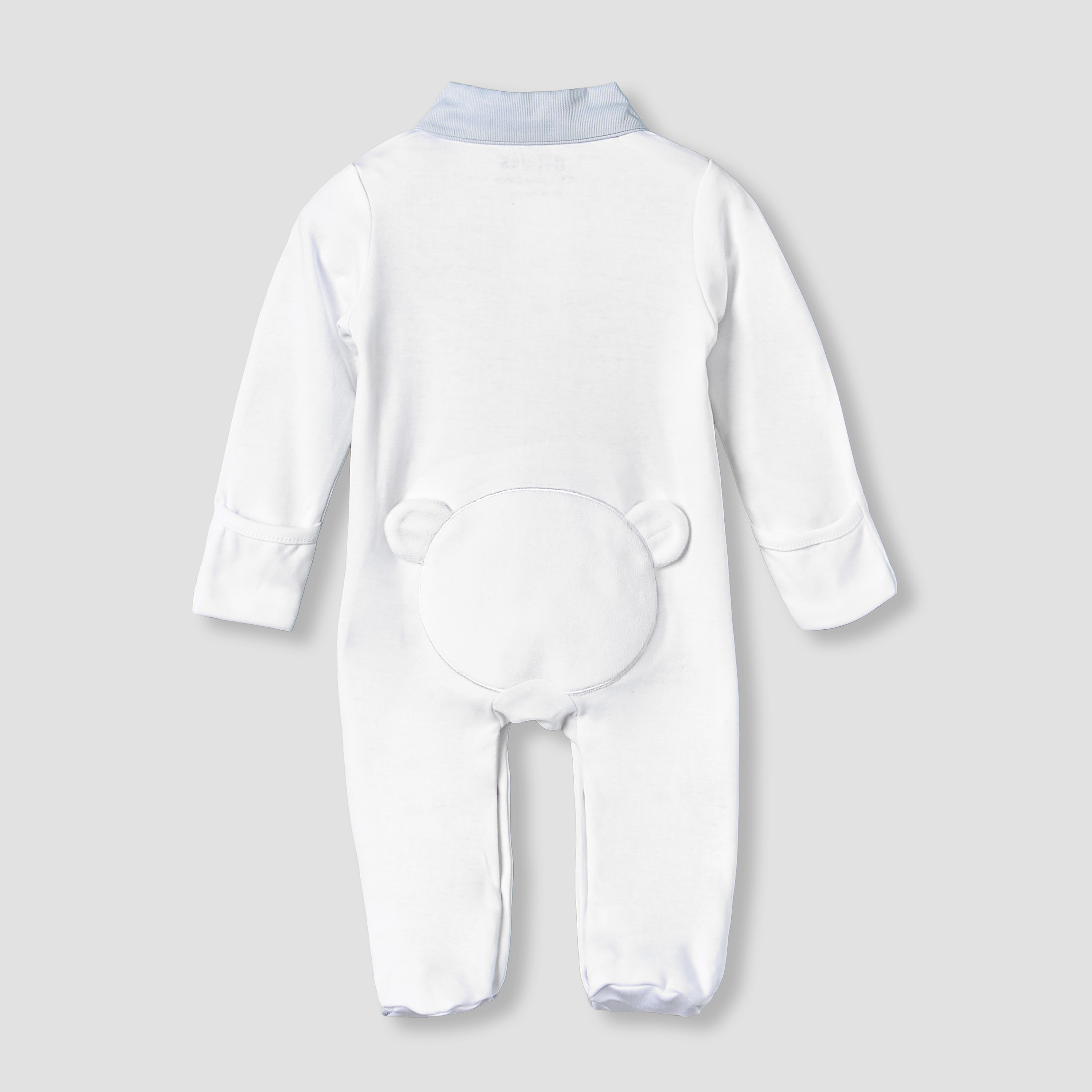 Giggles Cotton Collared Long Sleeves Sleepsuit with Embroidery-baby-boys-clothing-nightwear-sleepsuits-image-2