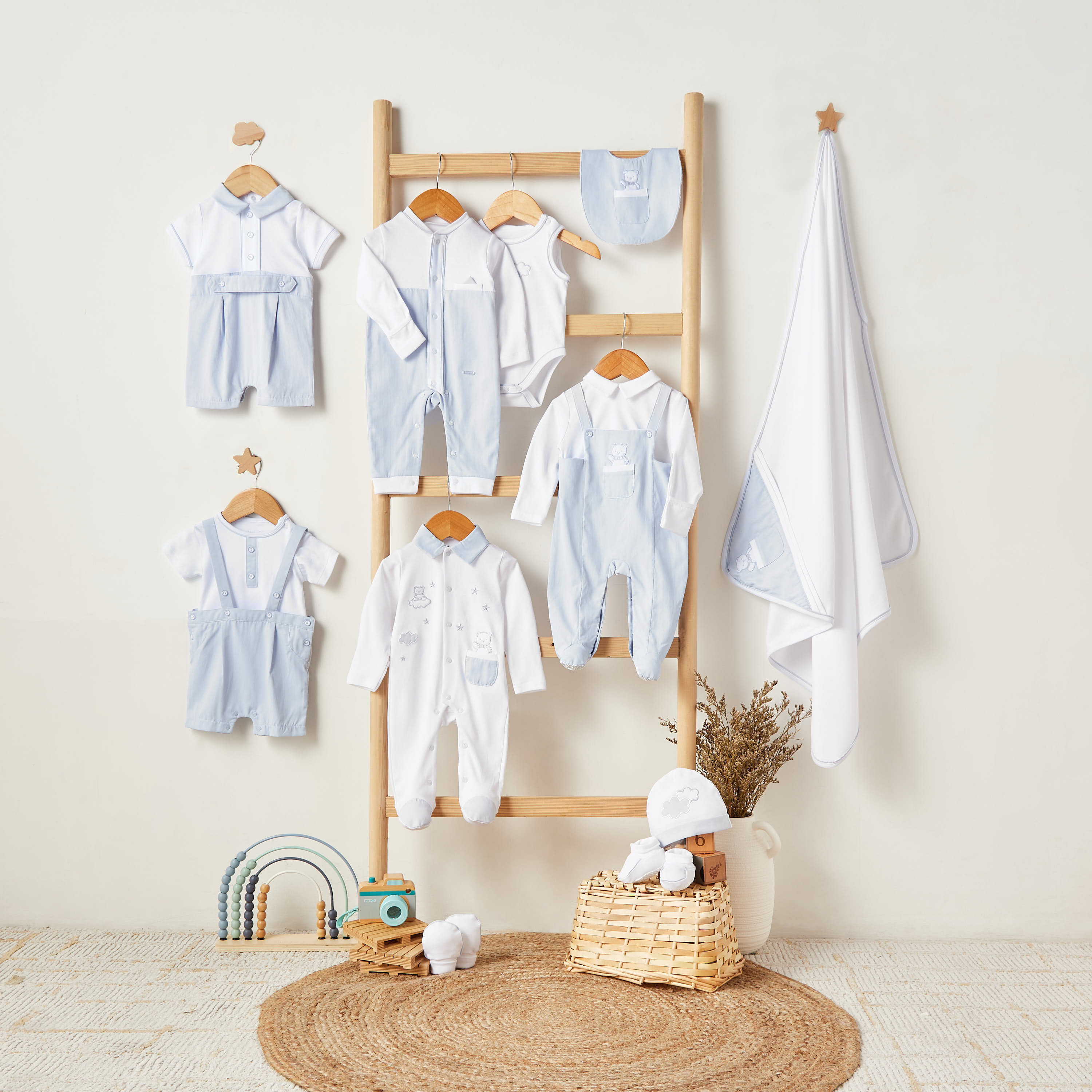 Giggles Cotton Collared Long Sleeves Sleepsuit with Embroidery-baby-boys-clothing-nightwear-sleepsuits-image-7