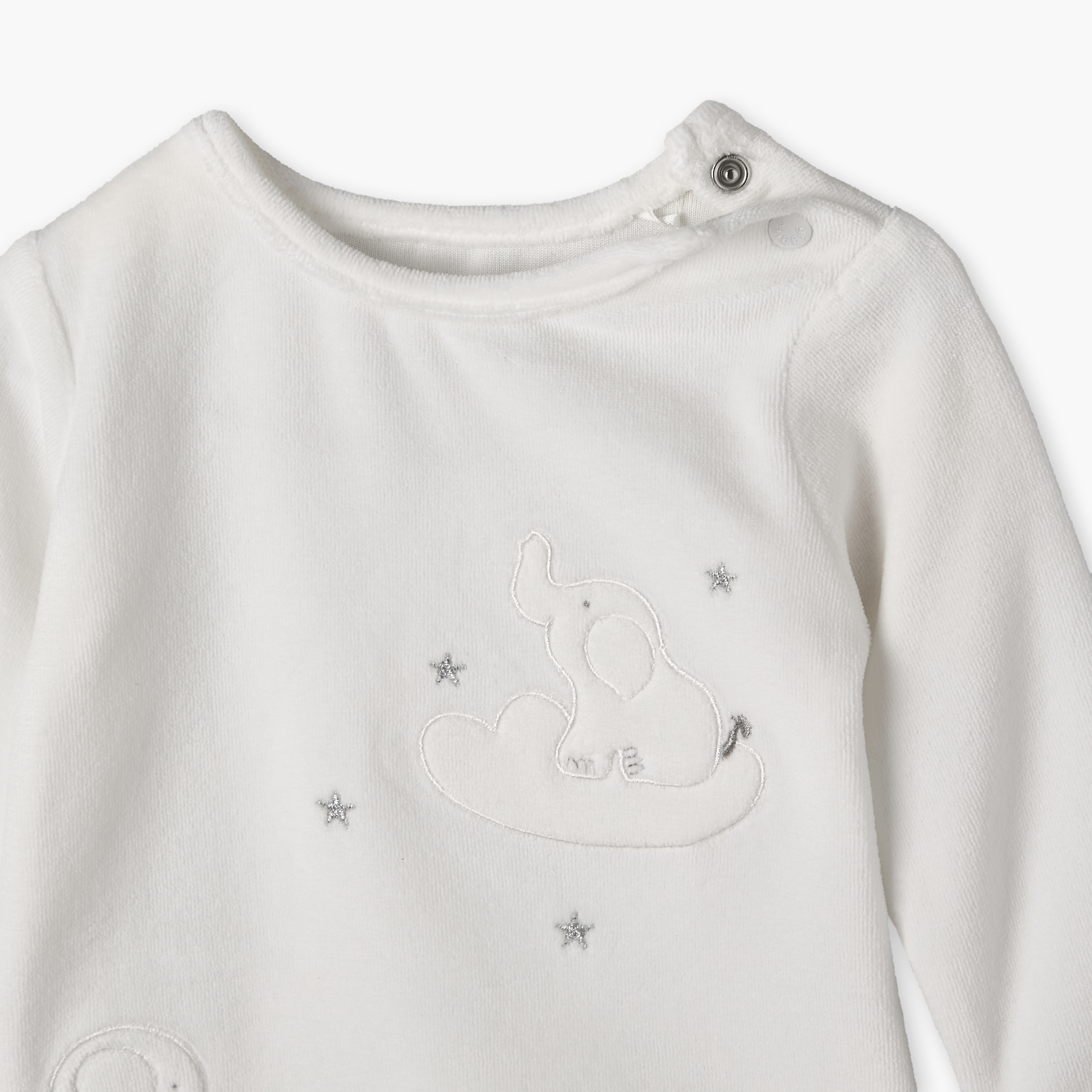 Giggles Crew Neck Long Sleeves Pyjama Set with Elephant Embroidery-baby-boys-clothing-nightwear-pyjamasets-image-6