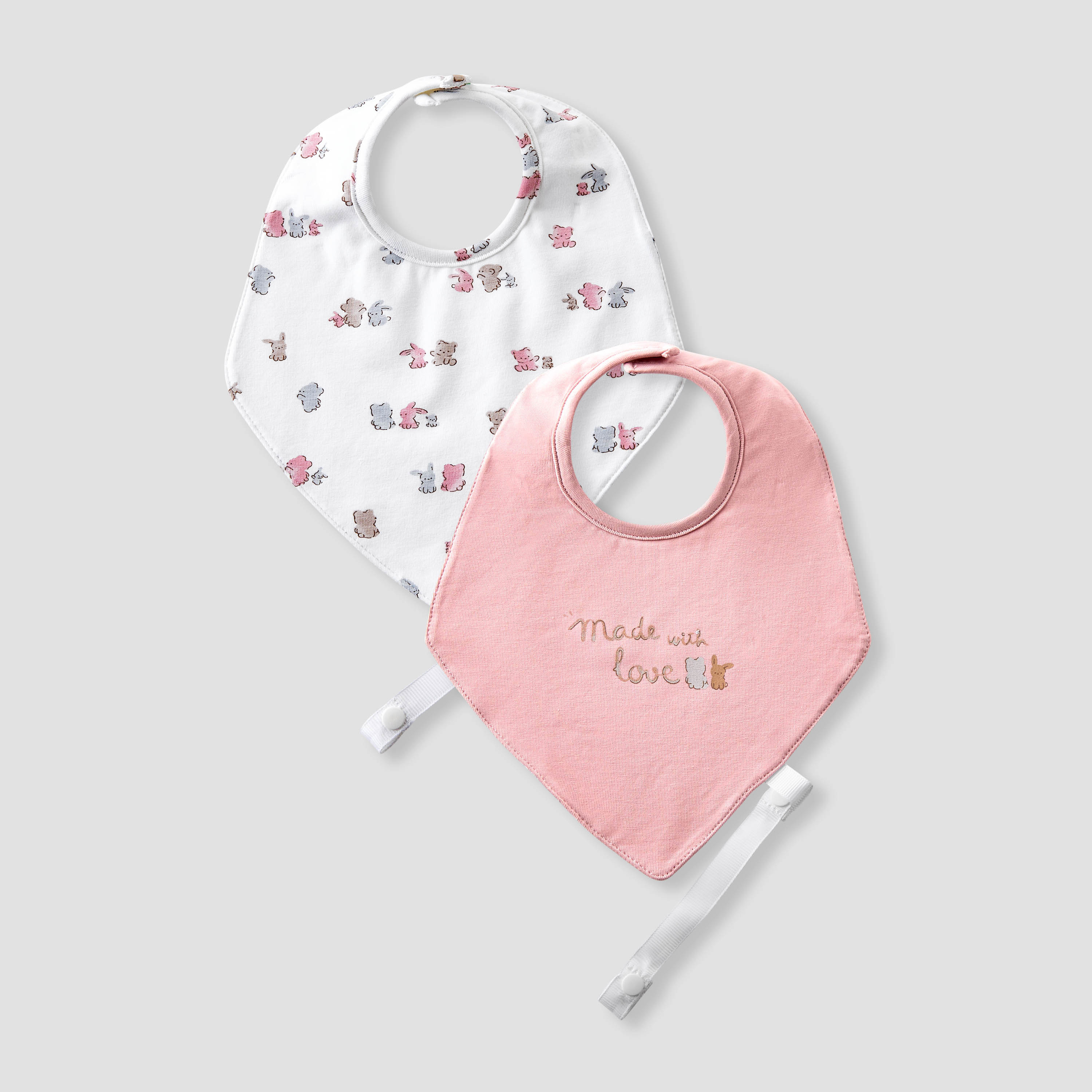 Pack of 2 Juniors Baby Bib with Print-baby-feeding-bibs-image-1