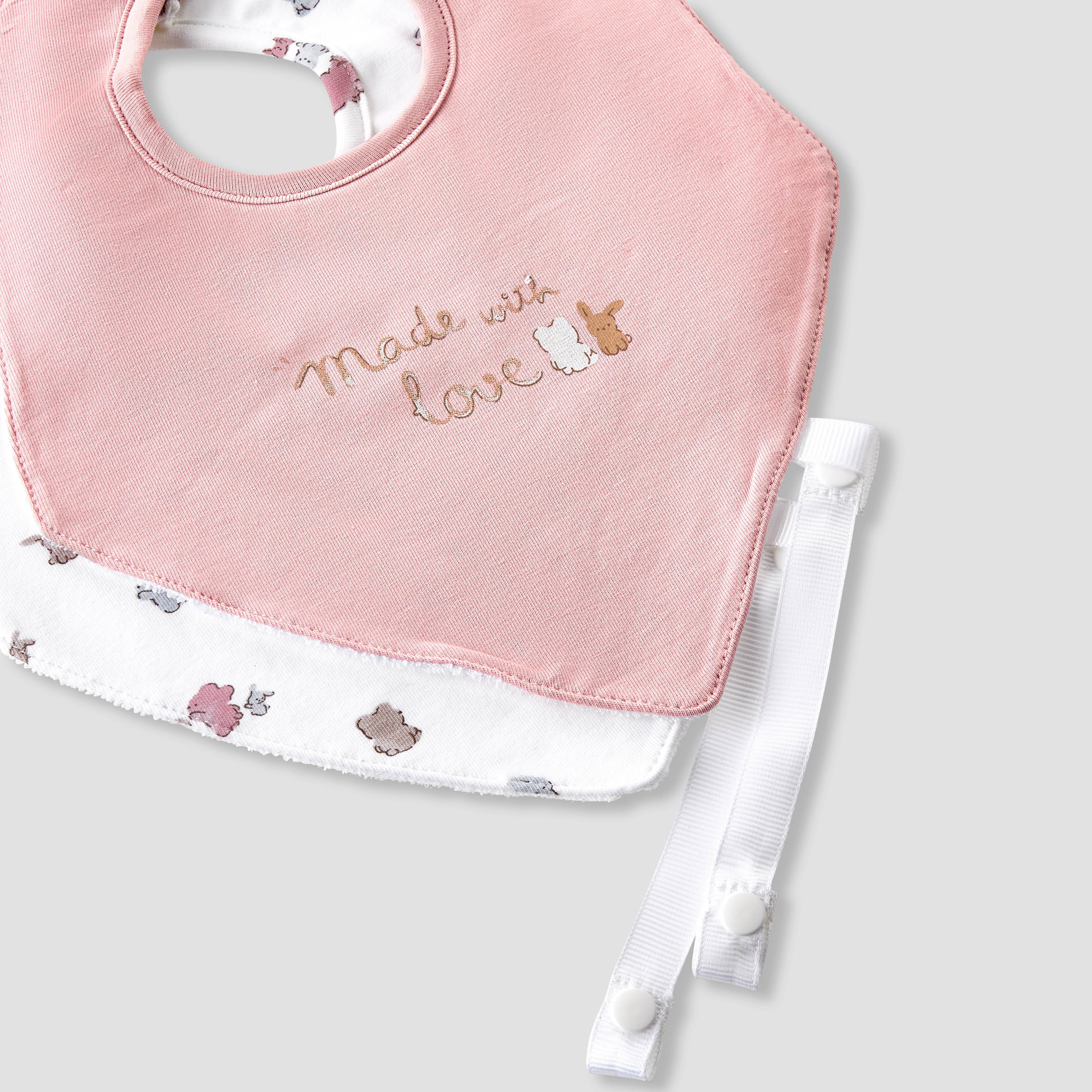 Pack of 2 Juniors Baby Bib with Print-baby-feeding-bibs-image-5