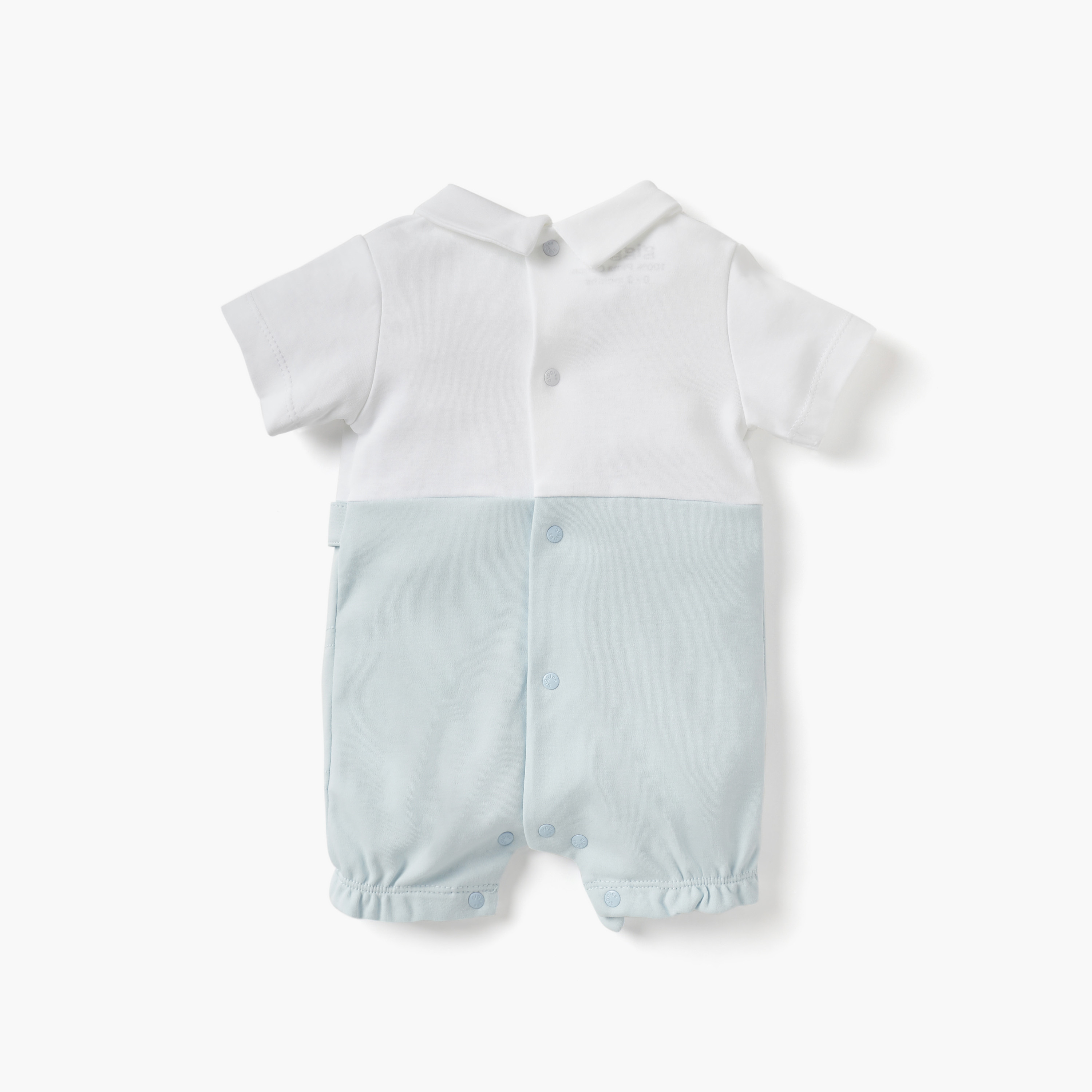 Giggles Sail Boat Embroidered Romper with Collar and Short Sleeves-baby-boys-clothing-rompers-image-2