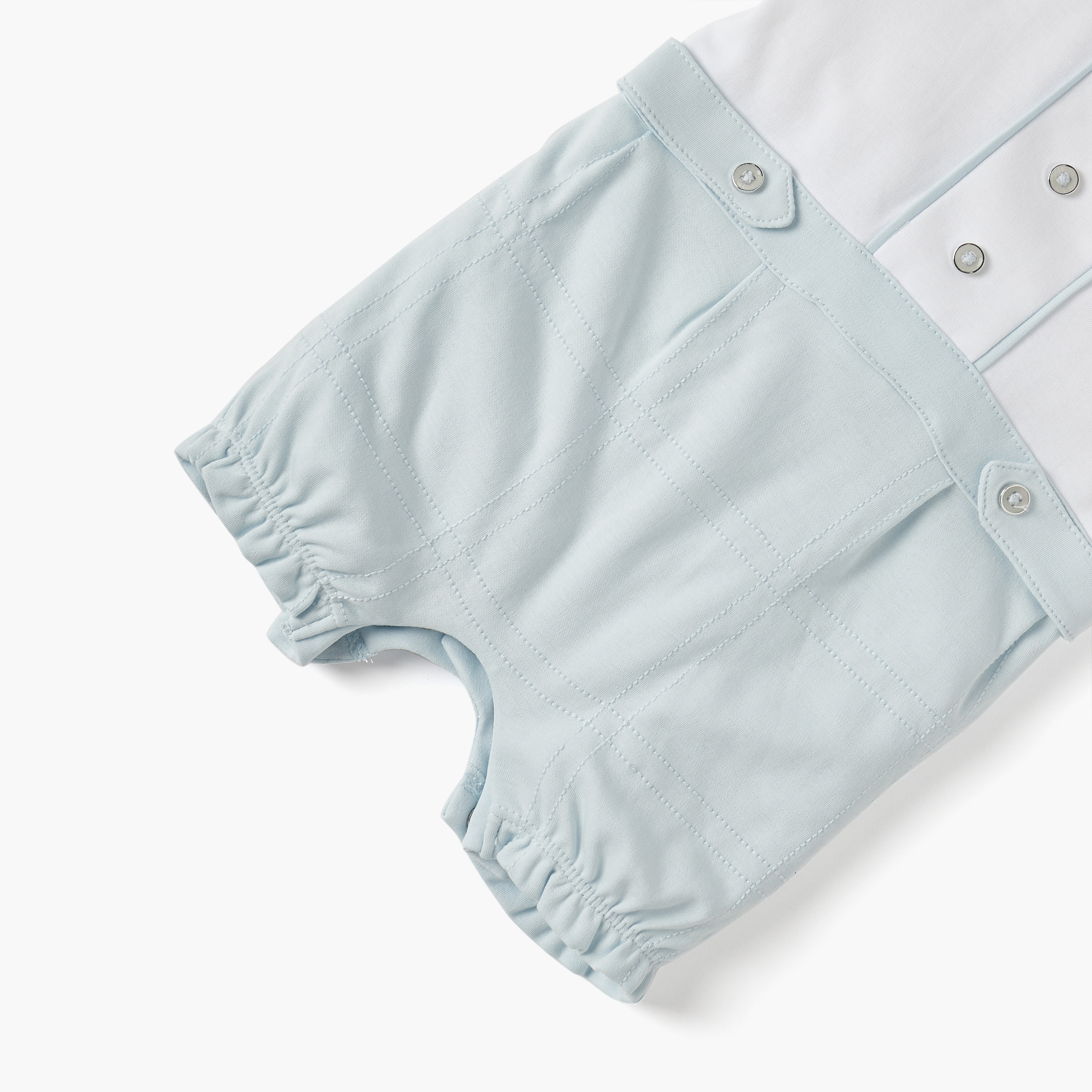 Giggles Sail Boat Embroidered Romper with Collar and Short Sleeves-baby-boys-clothing-rompers-image-4