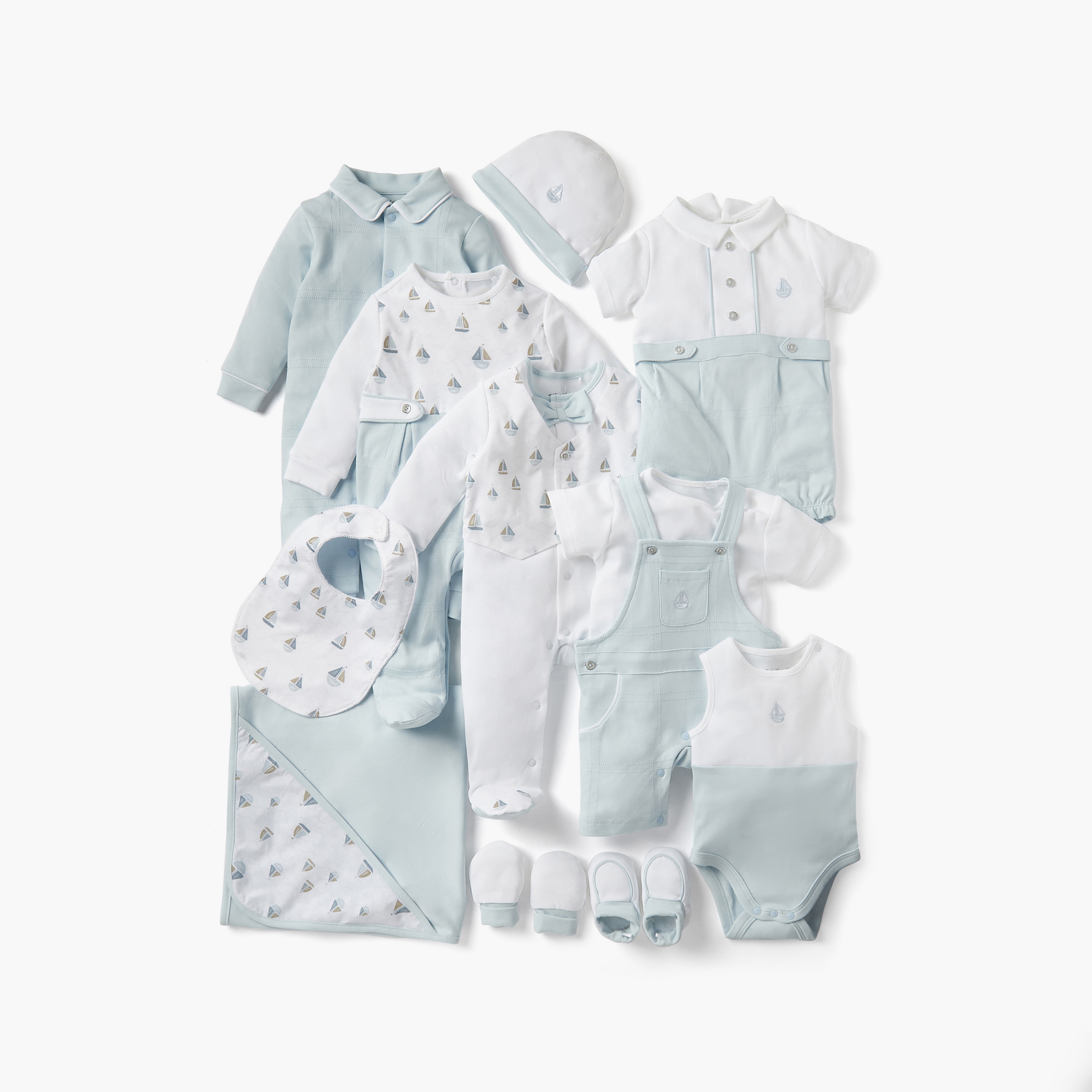 Giggles Sail Boat Embroidered Romper with Collar and Short Sleeves-baby-boys-clothing-rompers-image-5