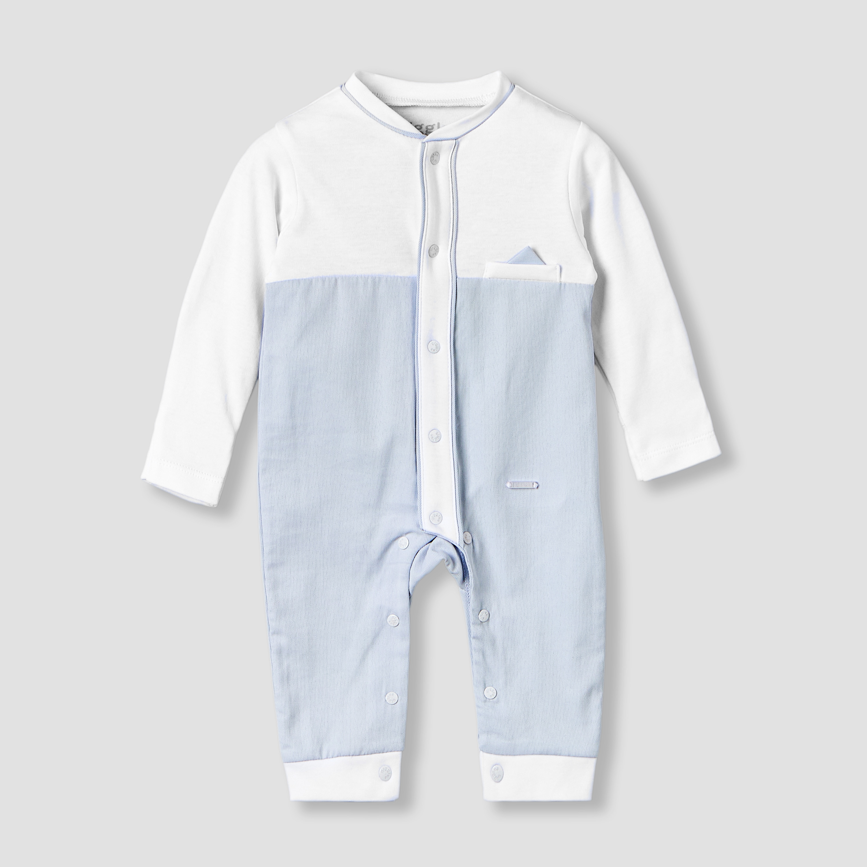 Giggles Cotton Round Neck Long Sleeves Sleepsuit with Pocket Square Detail-baby-boys-clothing-nightwear-sleepsuits-image-1