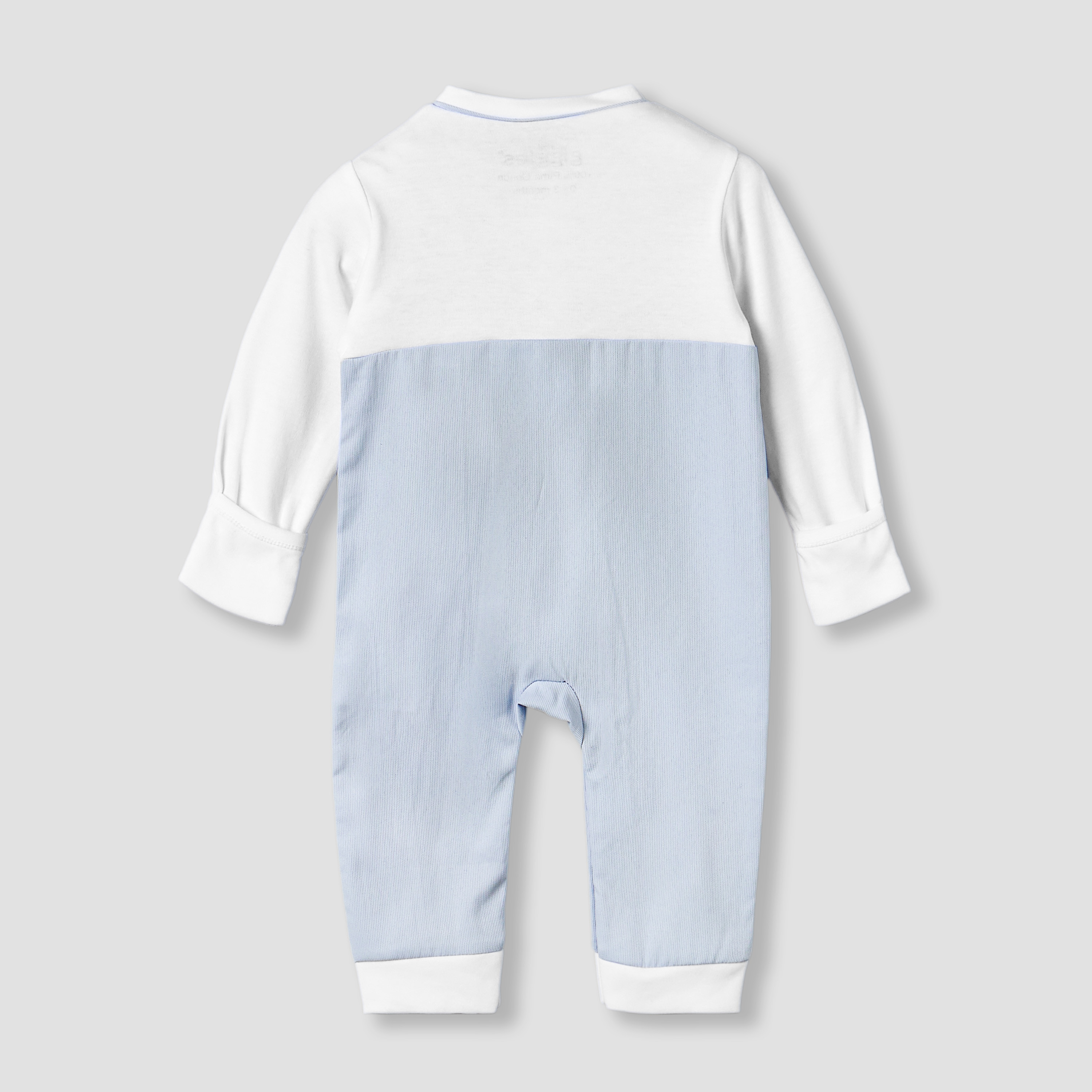 Giggles Cotton Round Neck Long Sleeves Sleepsuit with Pocket Square Detail-baby-boys-clothing-nightwear-sleepsuits-image-2