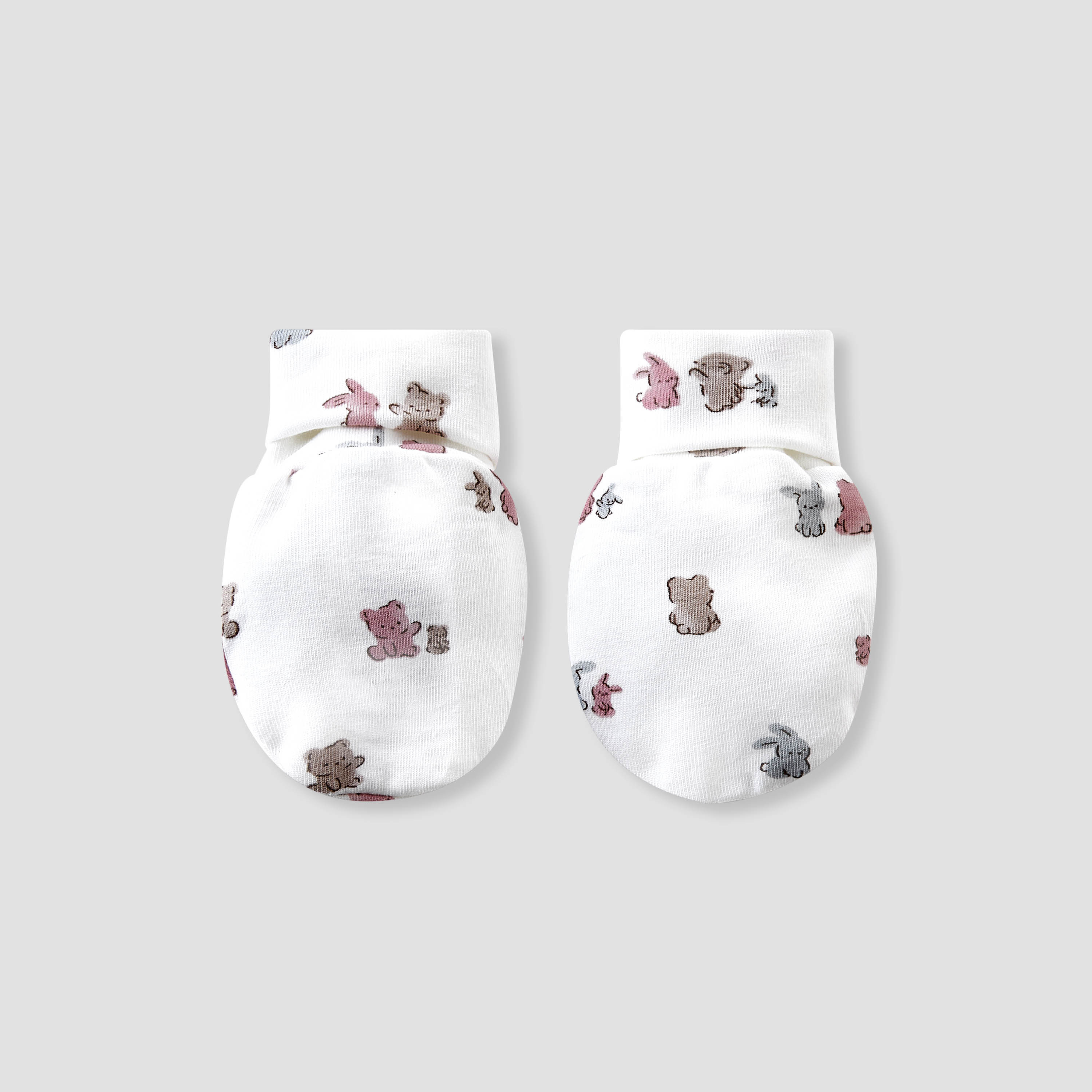 Pack of 2 Juniors Mittens with Rolled Cuff, 0-36 months-baby-girls-accessories-mittens-image-2