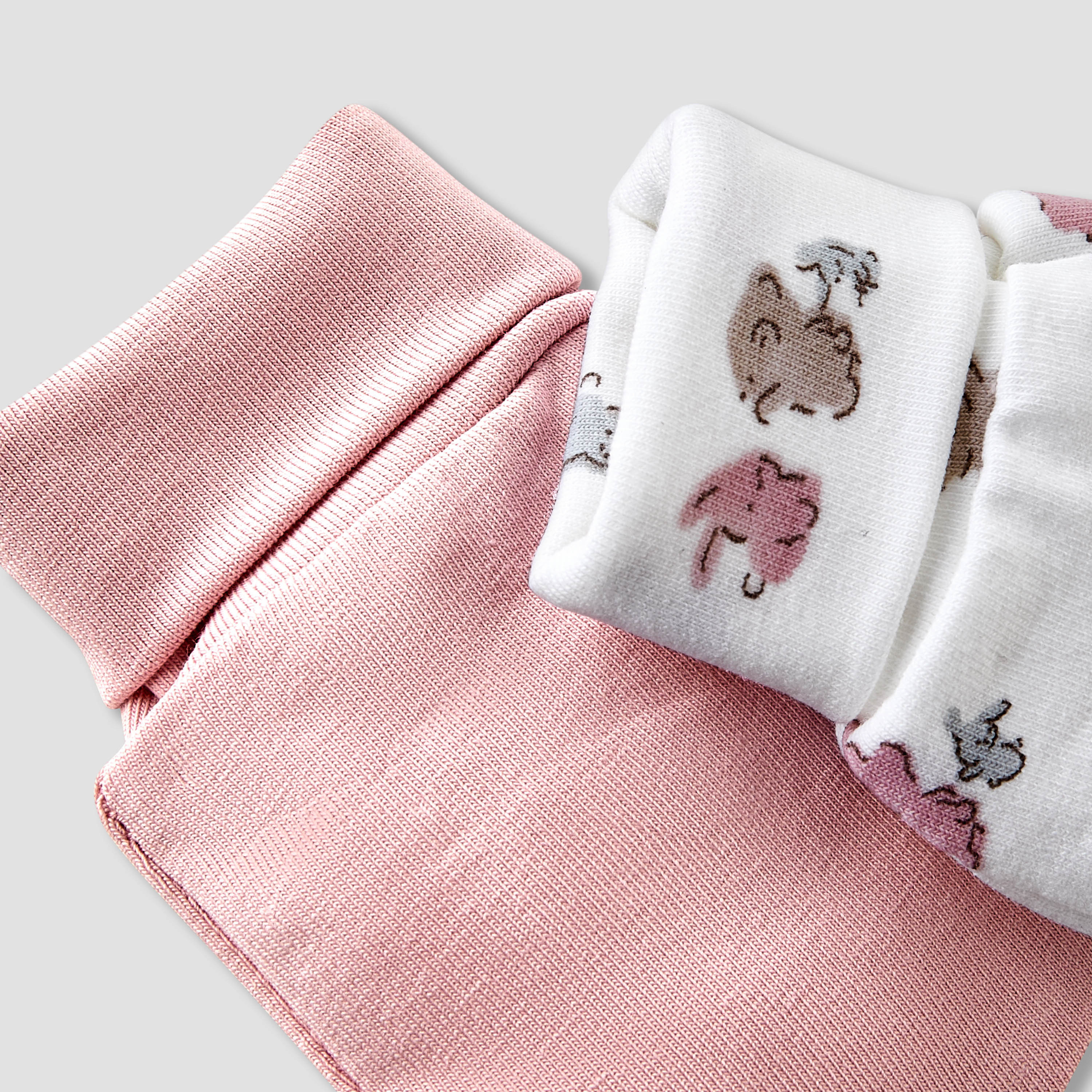 Pack of 2 Juniors Mittens with Rolled Cuff, 0-36 months-baby-girls-accessories-mittens-image-5