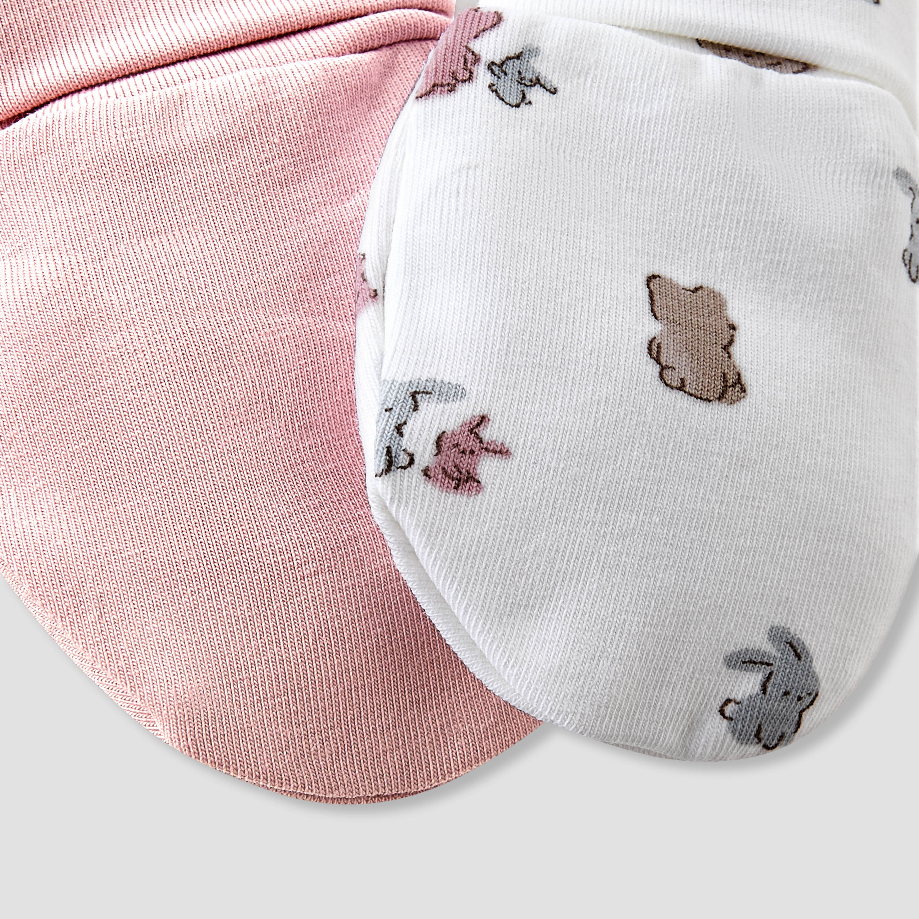 Pack of 2 Juniors Mittens with Rolled Cuff, 0-36 months-baby-girls-accessories-mittens-image-6