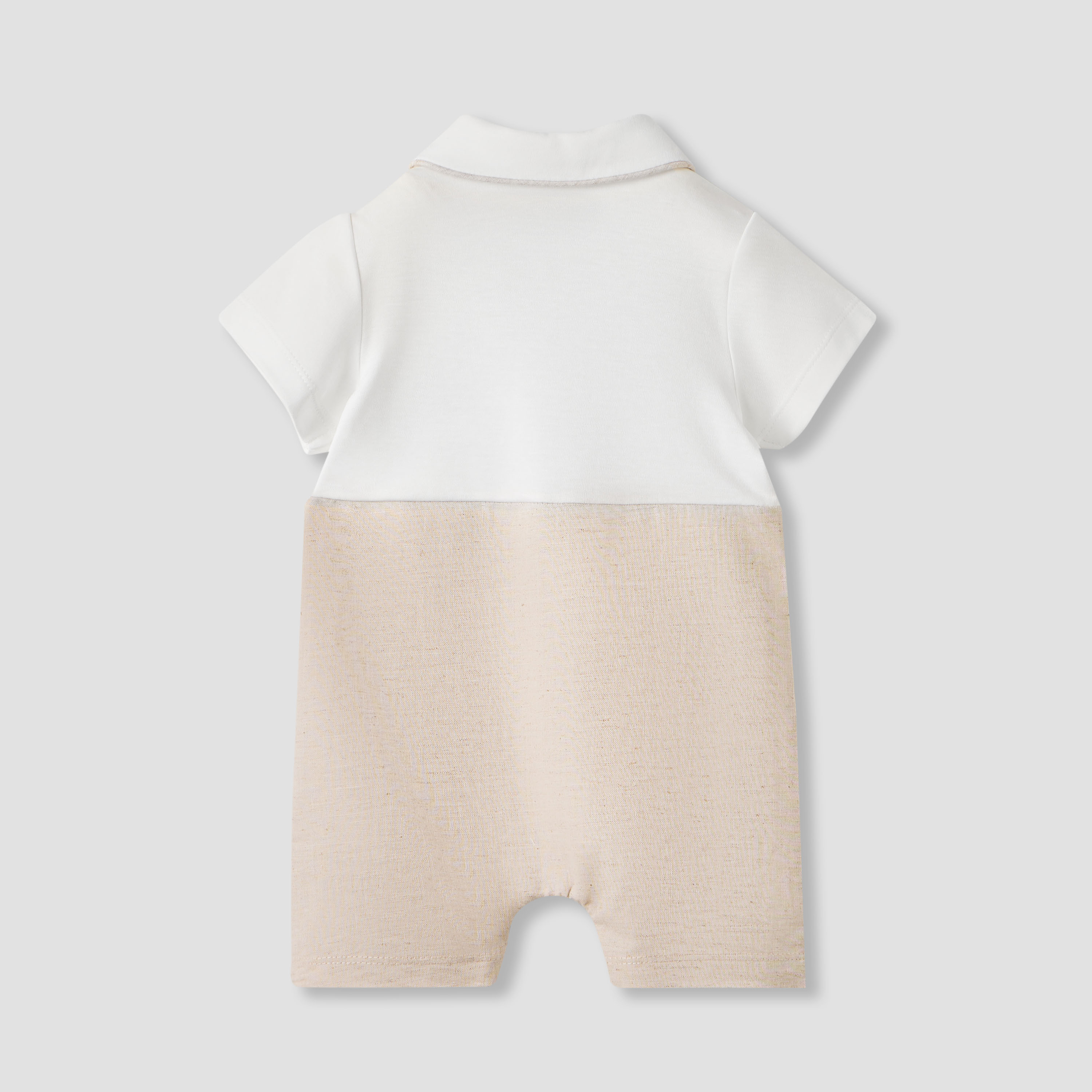 Giggles Rocking Horse Embroidered Collared Romper with Short Sleeves-baby-boys-clothing-rompers-image-2