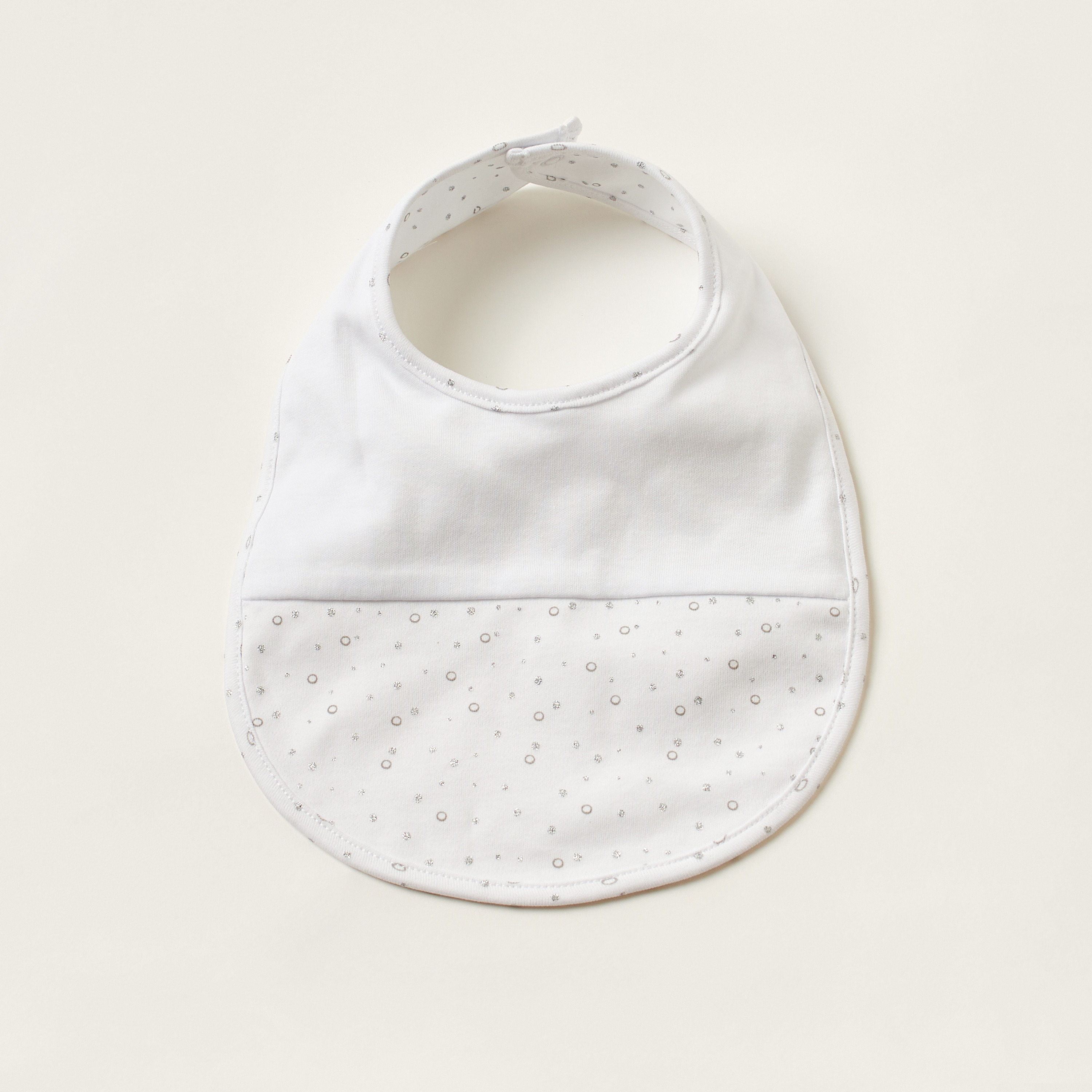 Giggles Printed Bib with Snap Button Closure-baby-feeding-bibs-image-4
