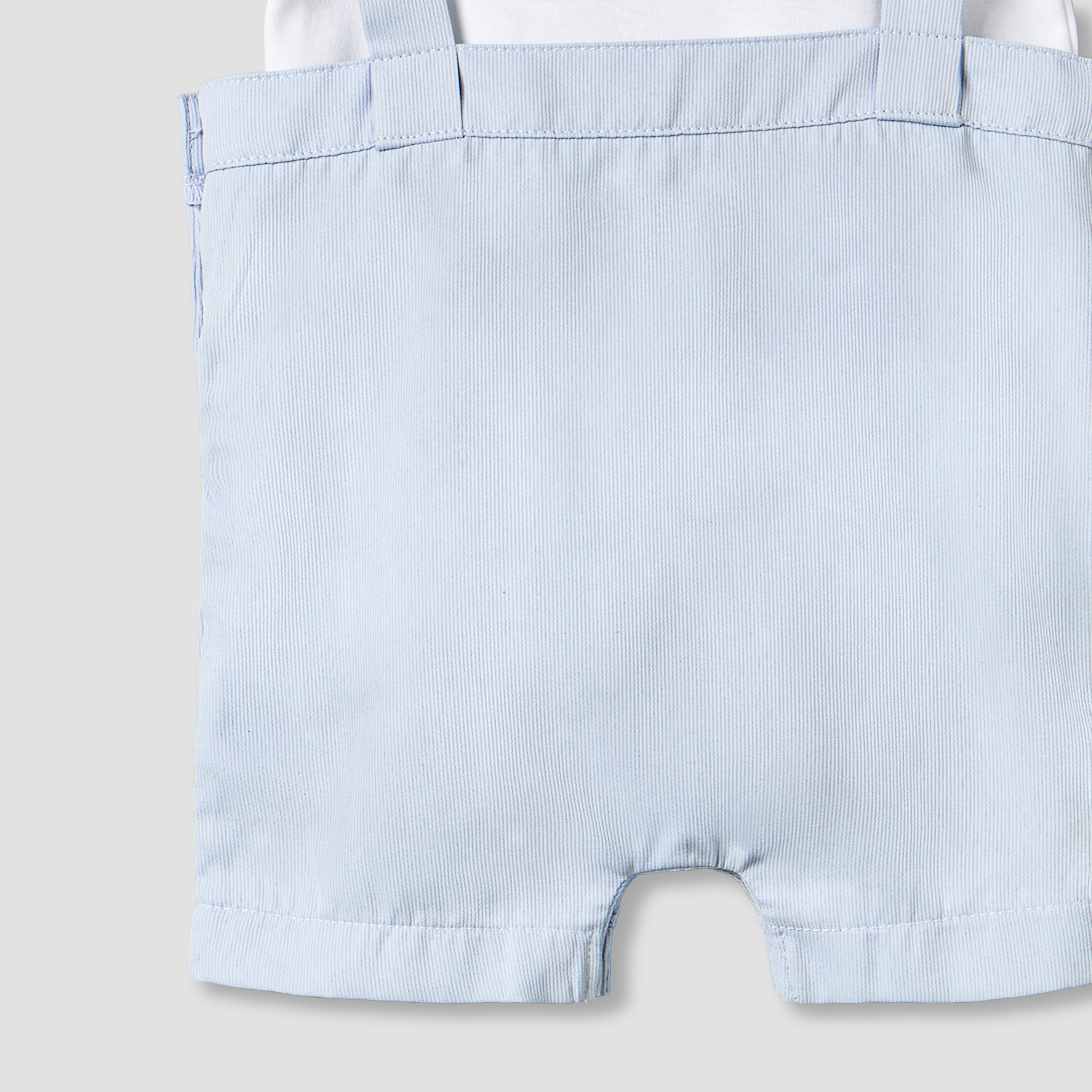 Giggles Crew Neck Short Sleeves T-shirts and Dungaree Set with Stripes-baby-boys-clothing-setsandcoords-image-5