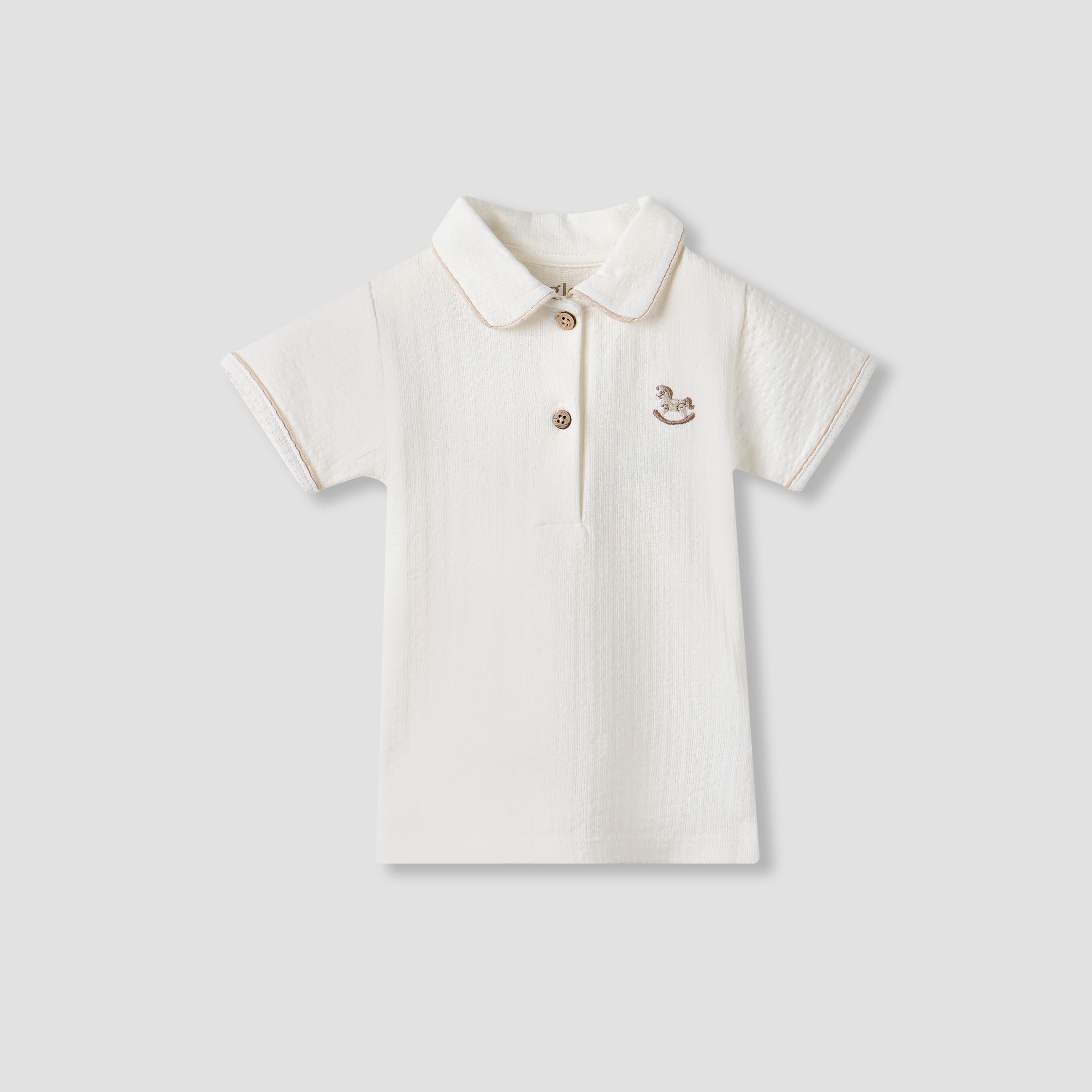 طقم شورت وتيشيرت بولو بتطريزات من جيجلز-baby-boys-clothing-nightwear-pyjamasets-image-2
