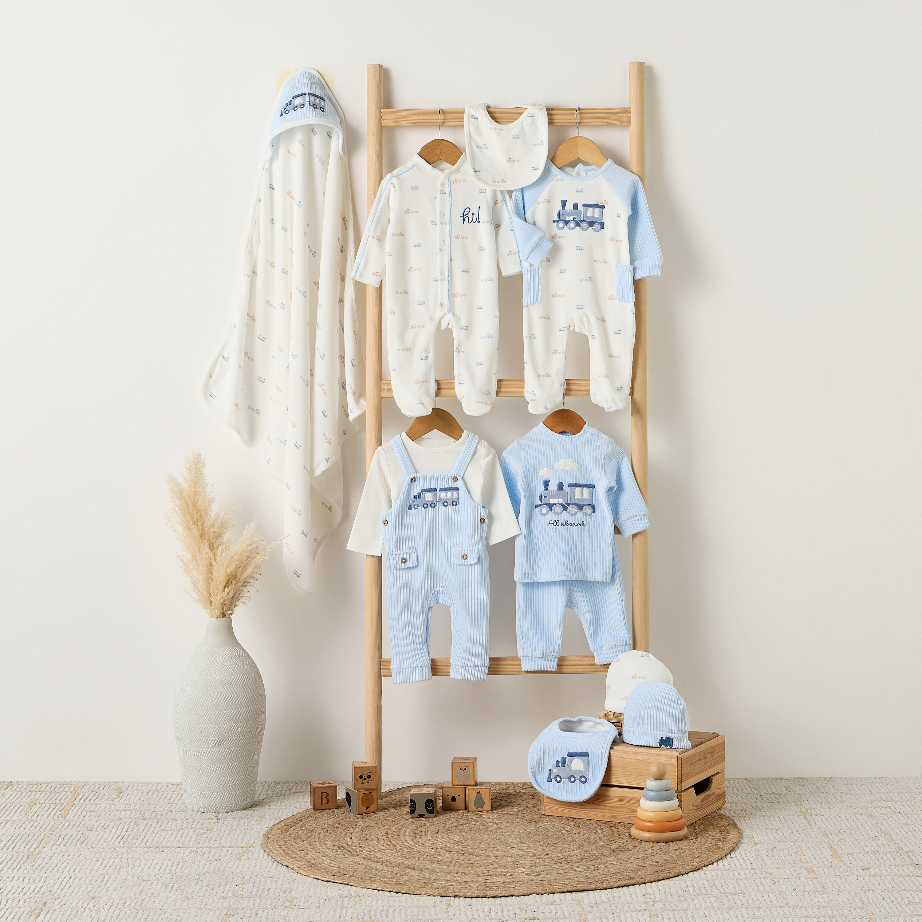 Juniors Mandarin Collar Long Sleeves Sleepsuit with Snap Button Closure-baby-boys-clothing-nightwear-sleepsuits-image-5