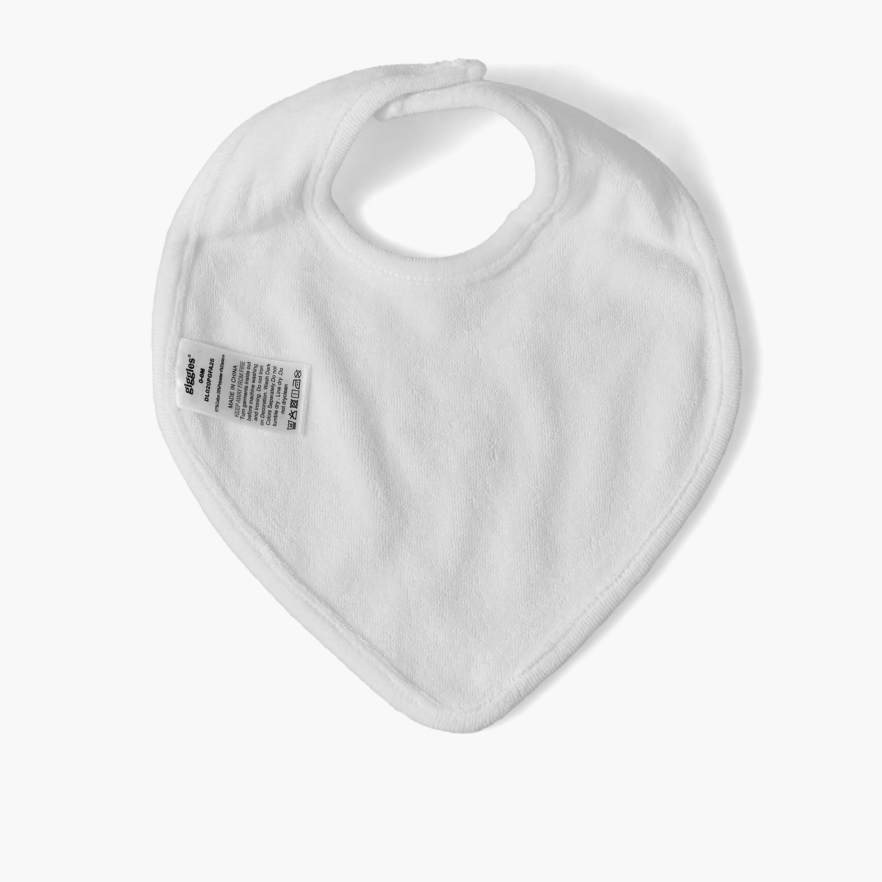 Giggles Baby Bib with Elephant Embroidery-baby-feeding-bibs-image-2