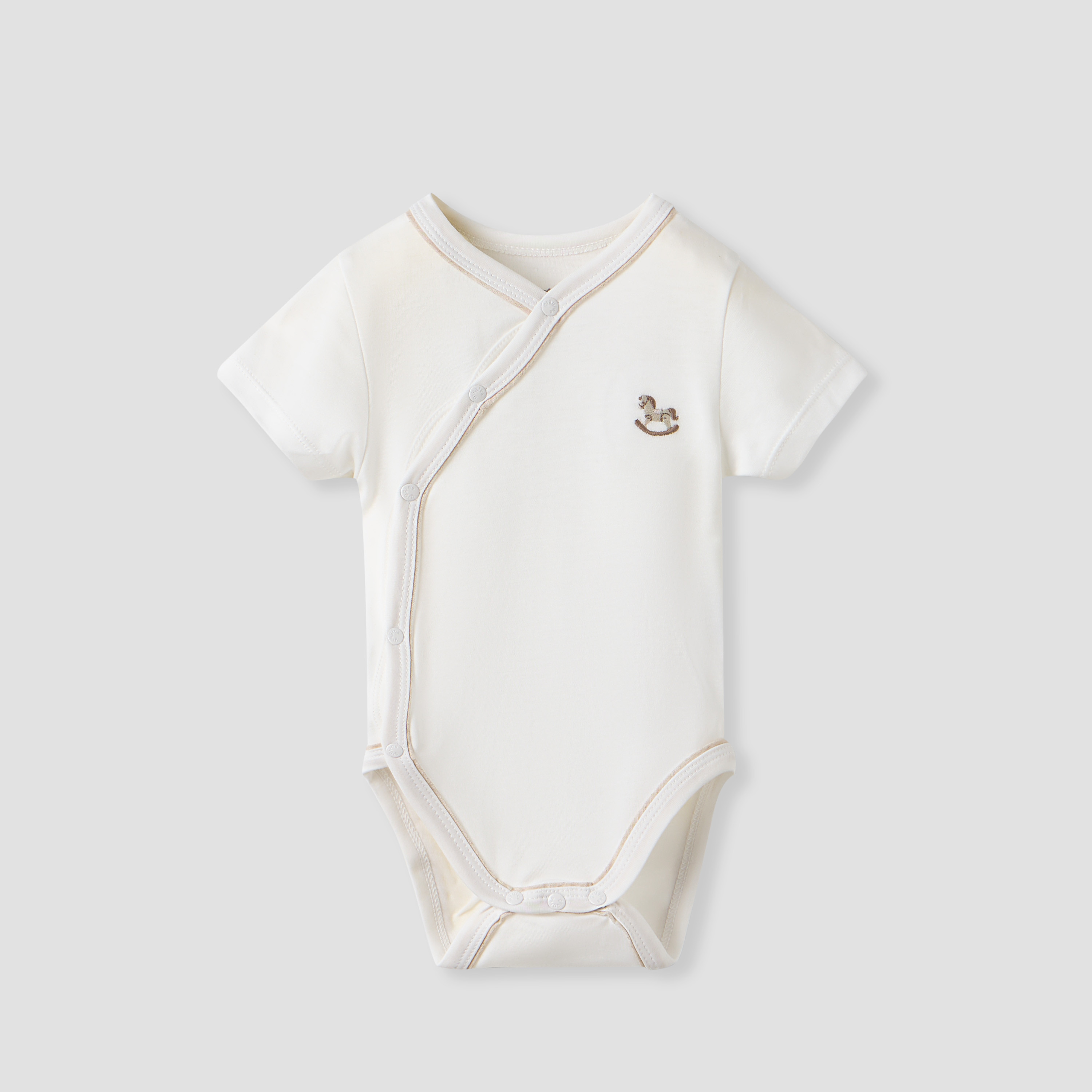 بودي سوت مطرز بأكمام قصيرة وأزرار إغلاق من جيجلز-baby-boys-clothing-bodysuits-image-1