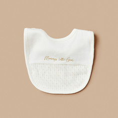 Giggles Printed Bib with Button Closure