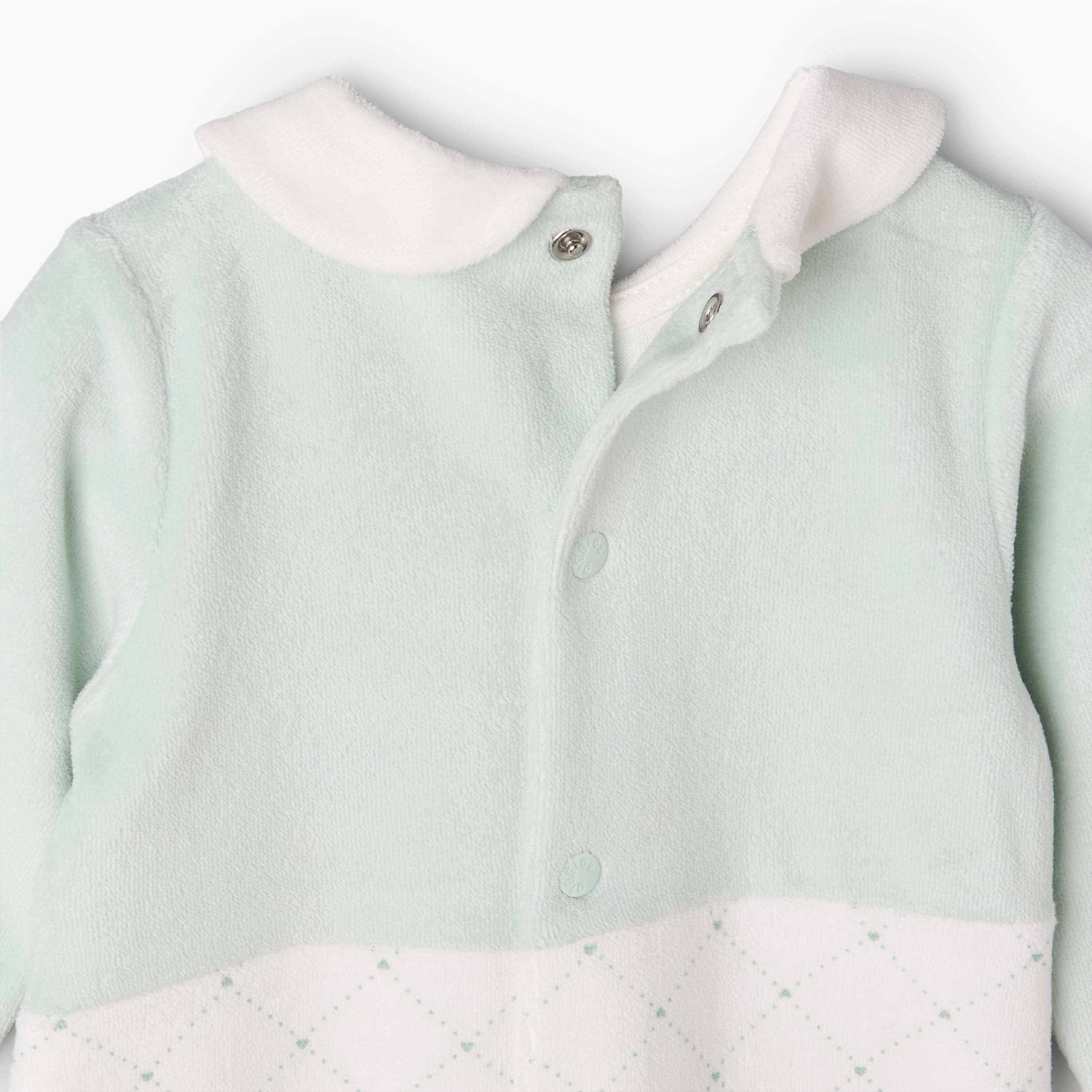 Giggles Collared Long Sleeves Sleepsuit with Snap Button Closure-baby-girls-clothing-nightwear-sleepsuits-image-5