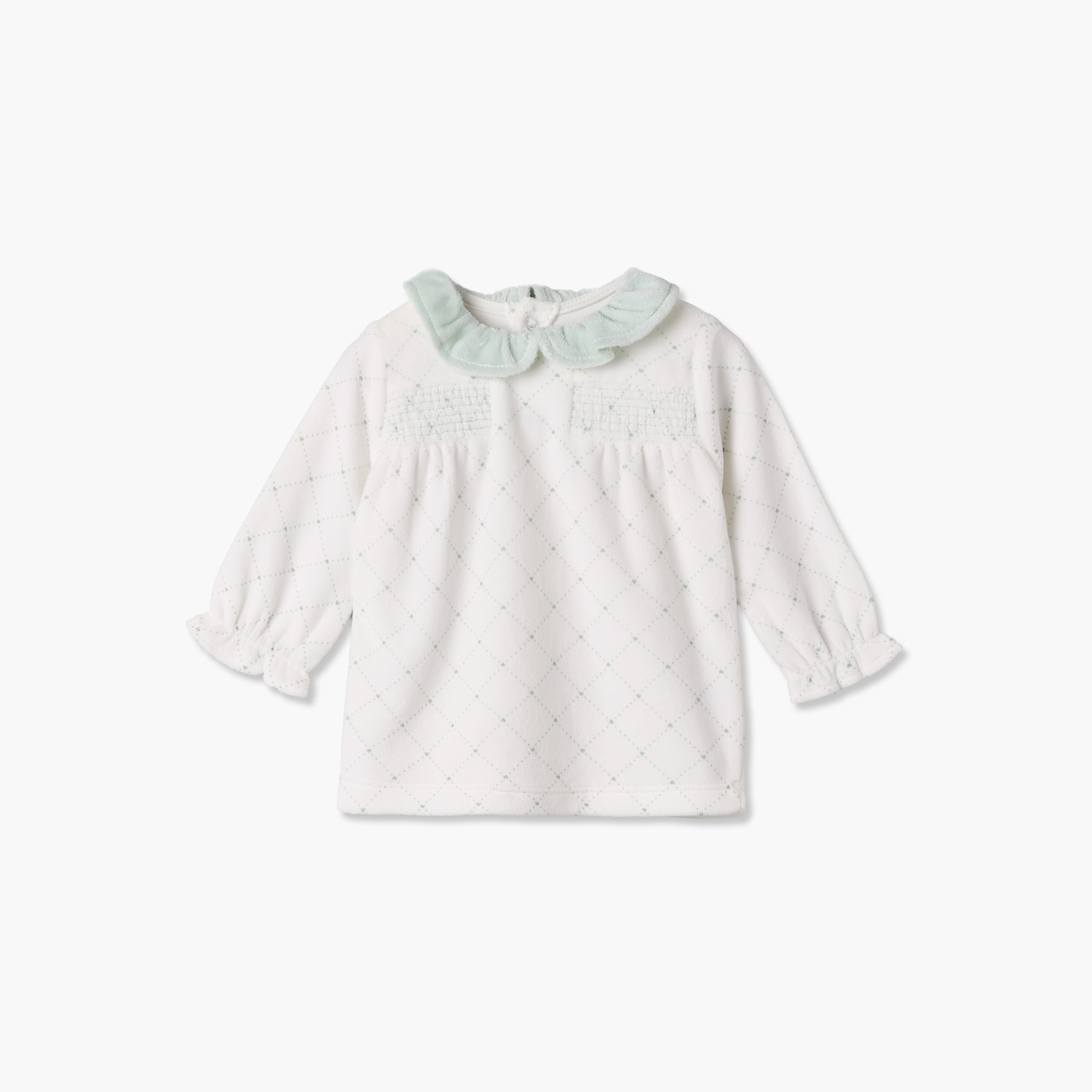 Giggles Collared Long Sleeves Pyjama Set with Geometric Print-baby-girls-clothing-nightwear-pyjamasets-image-3