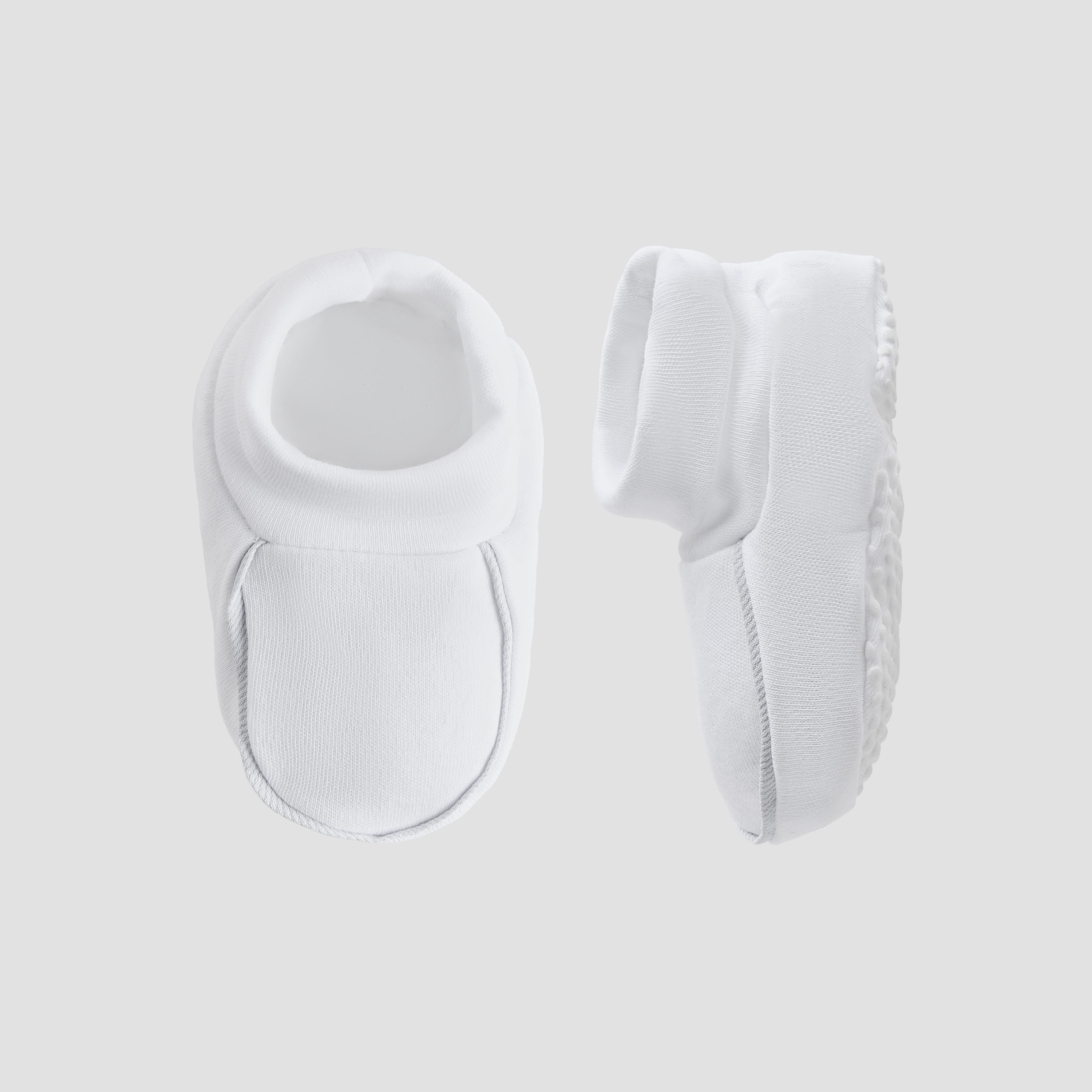 Giggles Booties with Textured Cuff-baby-boys-shoes-booties-image-1