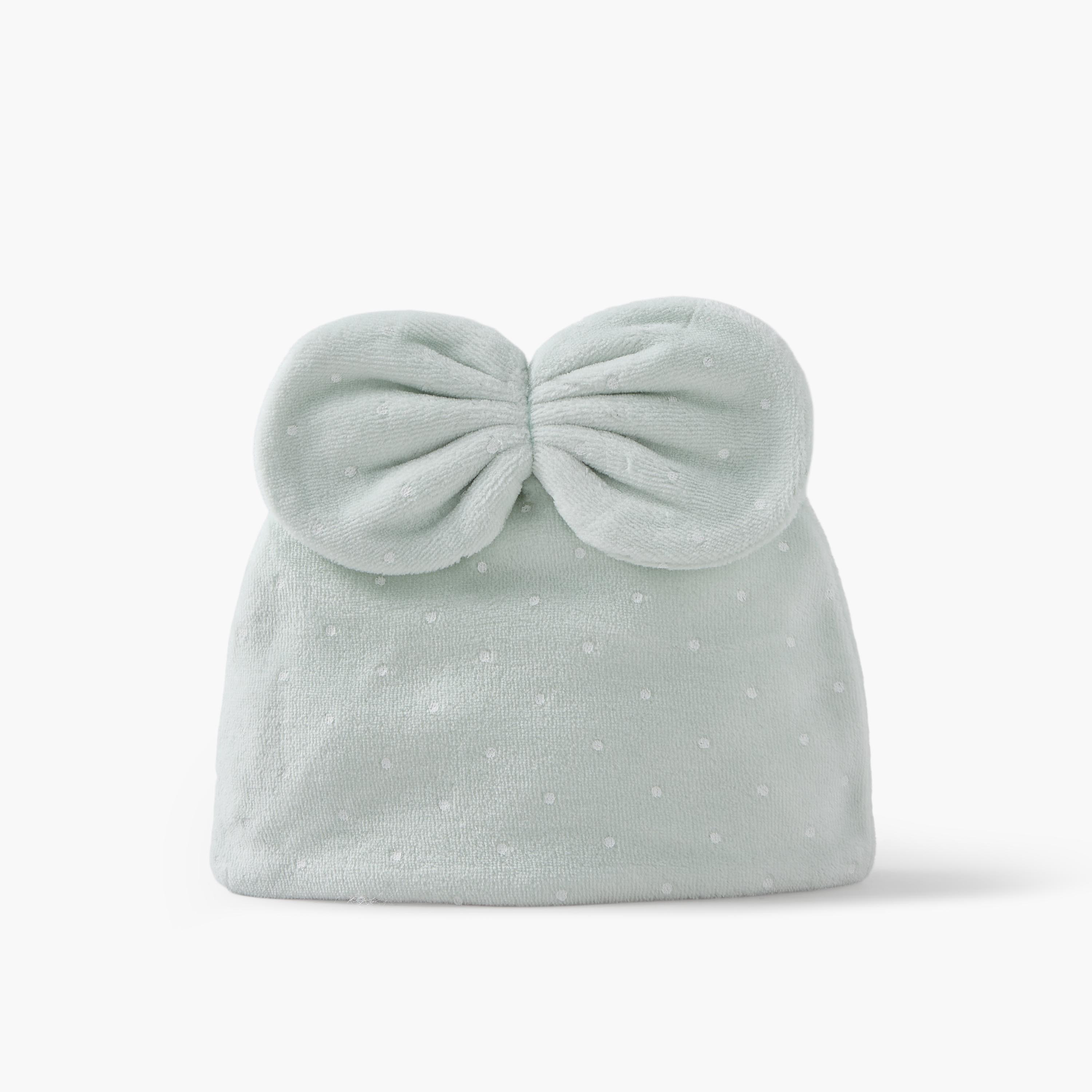 Giggles Cap with Bow Applique-baby-girls-accessories-caps-image-2