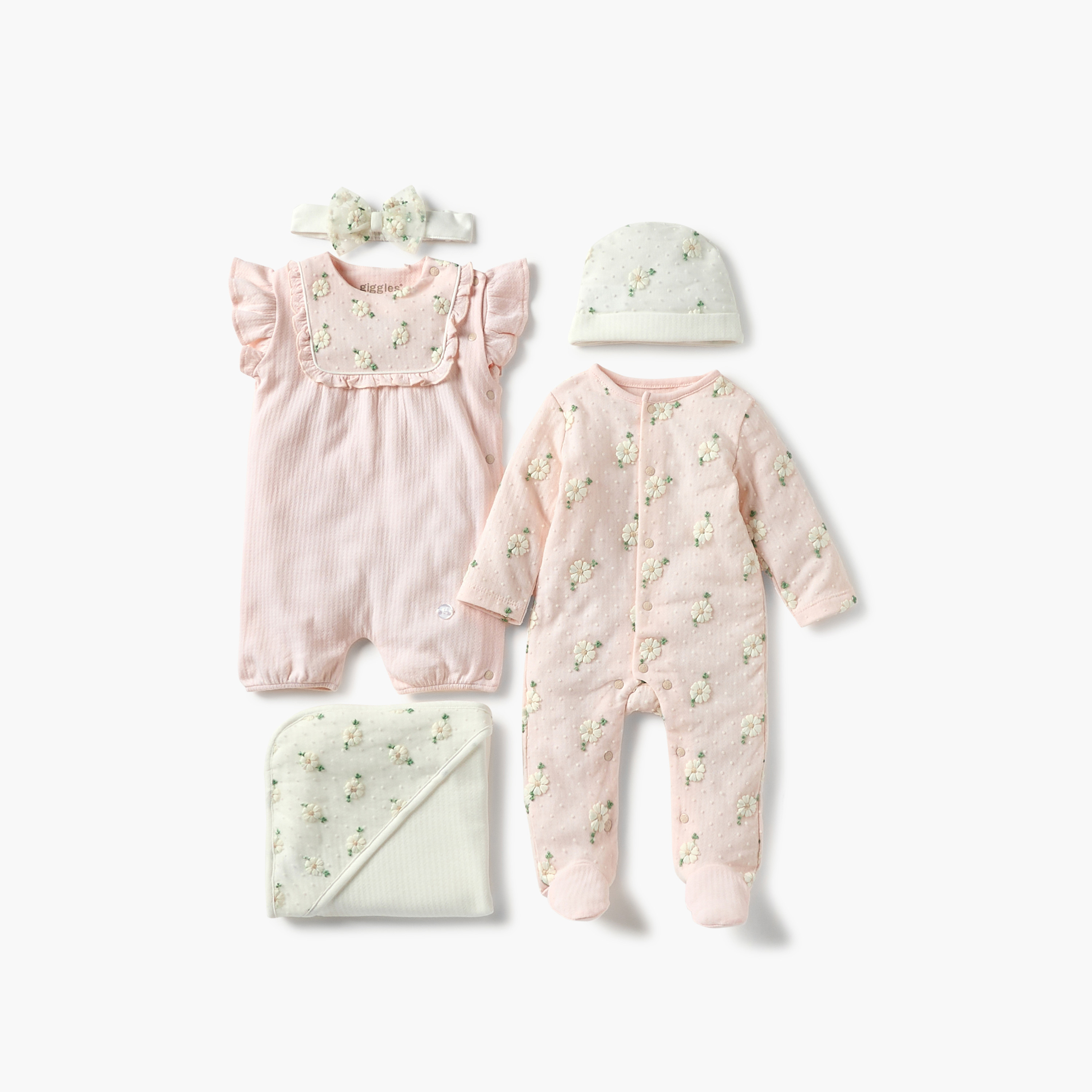 Giggles Flower Embroidered Cap-baby-girls-accessories-caps-image-5