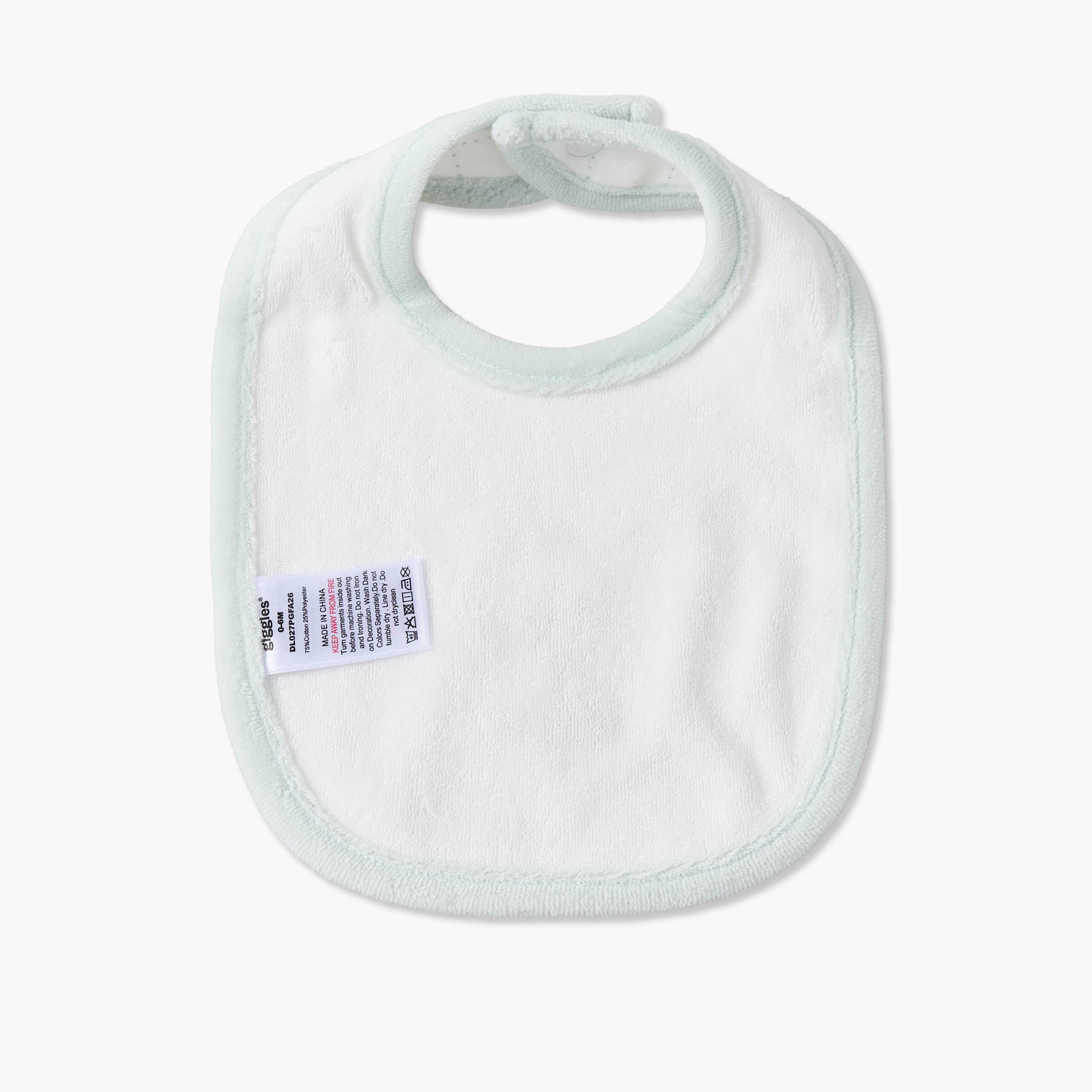 Giggles Baby Bib with Snap Button Closure-baby-feeding-bibs-image-2