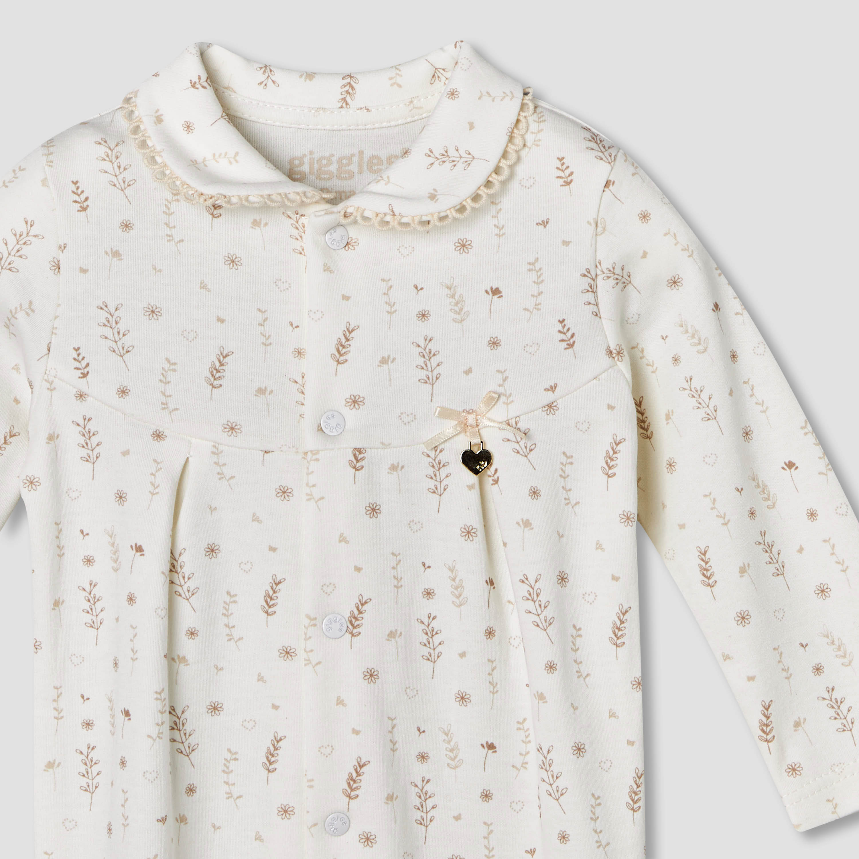 Giggles Supima Cotton Peter Pan Collar Long Sleeves Sleepsuit with Floral Print-baby-girls-clothing-nightwear-sleepsuits-image-4
