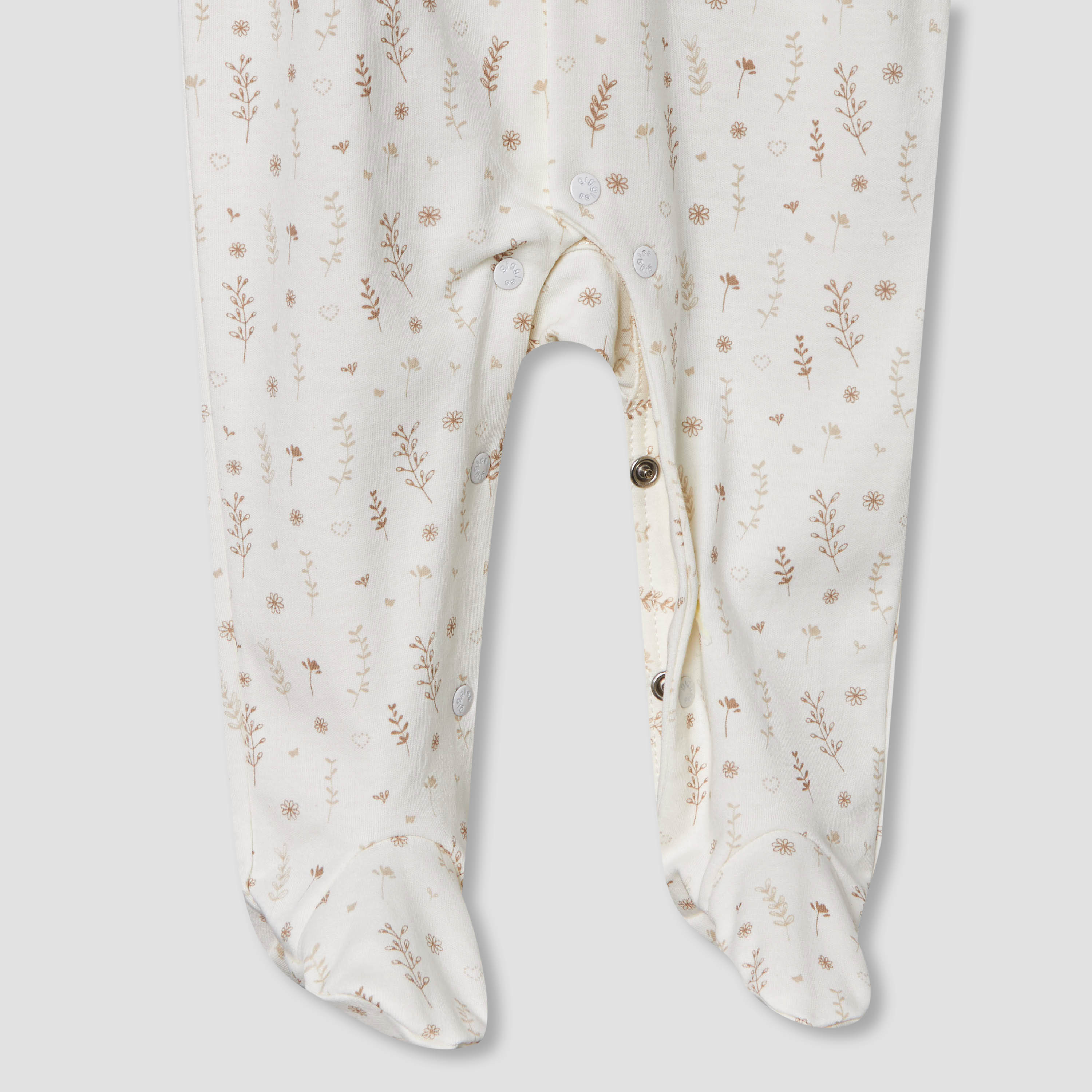 Giggles Supima Cotton Peter Pan Collar Long Sleeves Sleepsuit with Floral Print-baby-girls-clothing-nightwear-sleepsuits-image-5