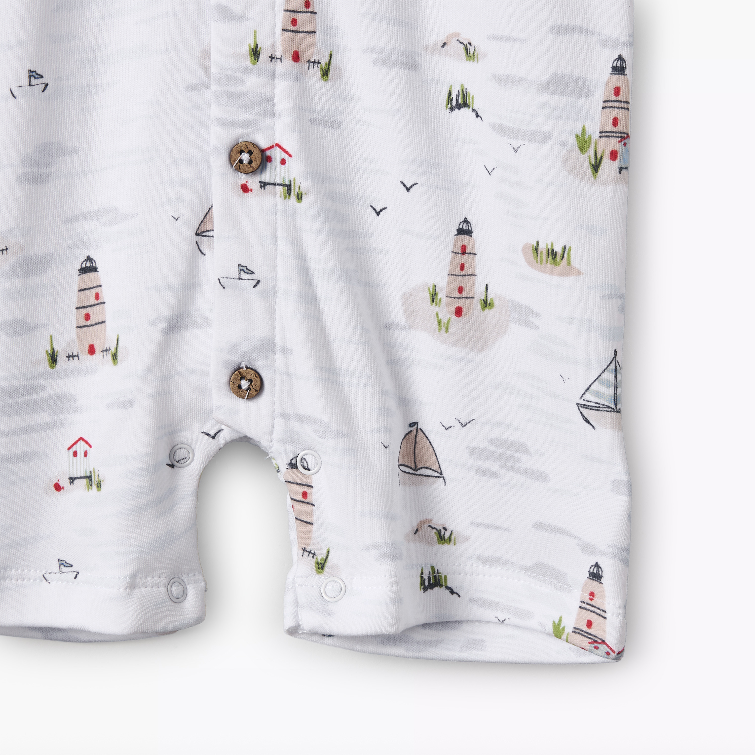 Juniors Collared Short Sleeve Romper with Button Closure-baby-boys-clothing-rompers-image-5