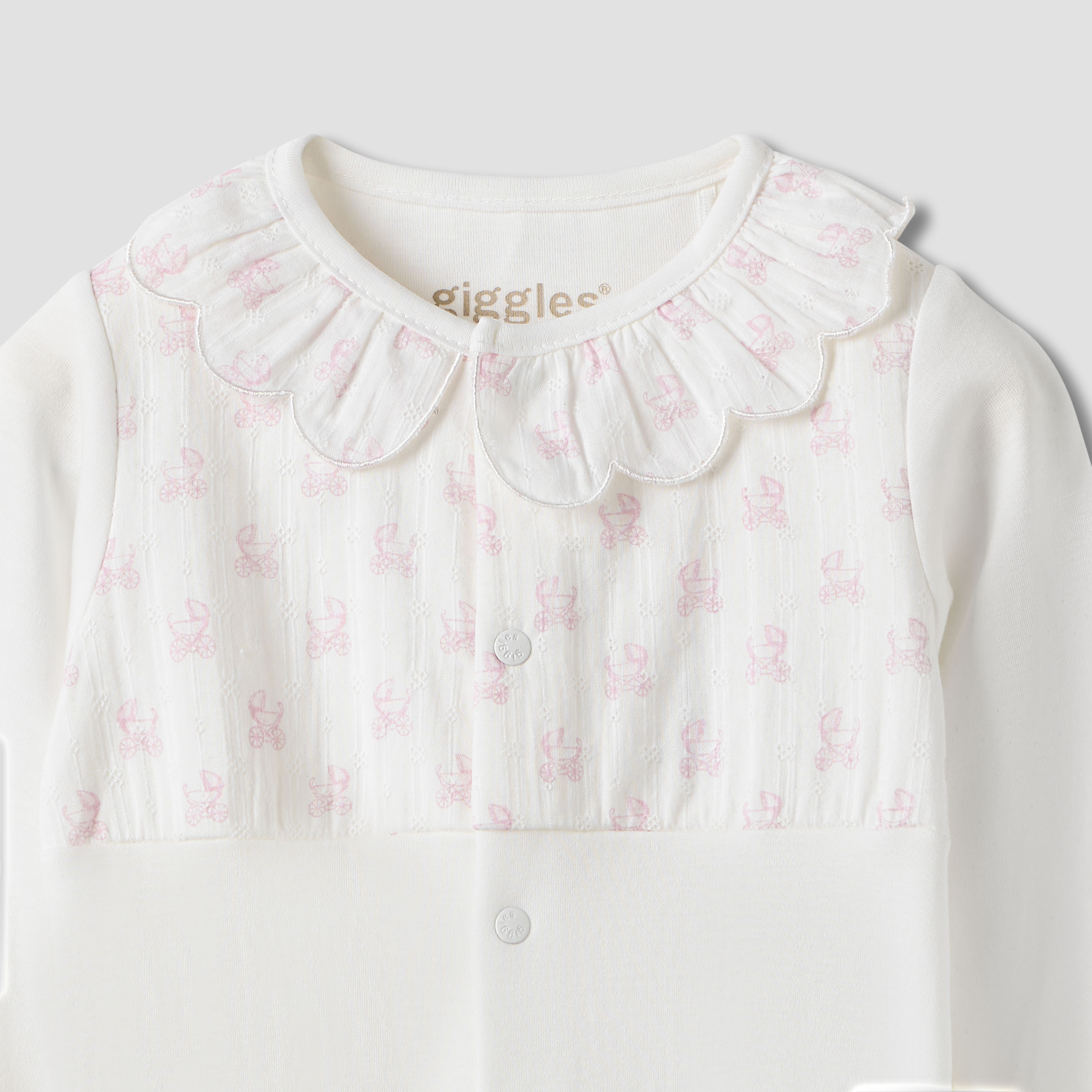 Giggles Printed Collared Sleepsuit with Button Closure-baby-girls-clothing-nightwear-sleepsuits-image-3