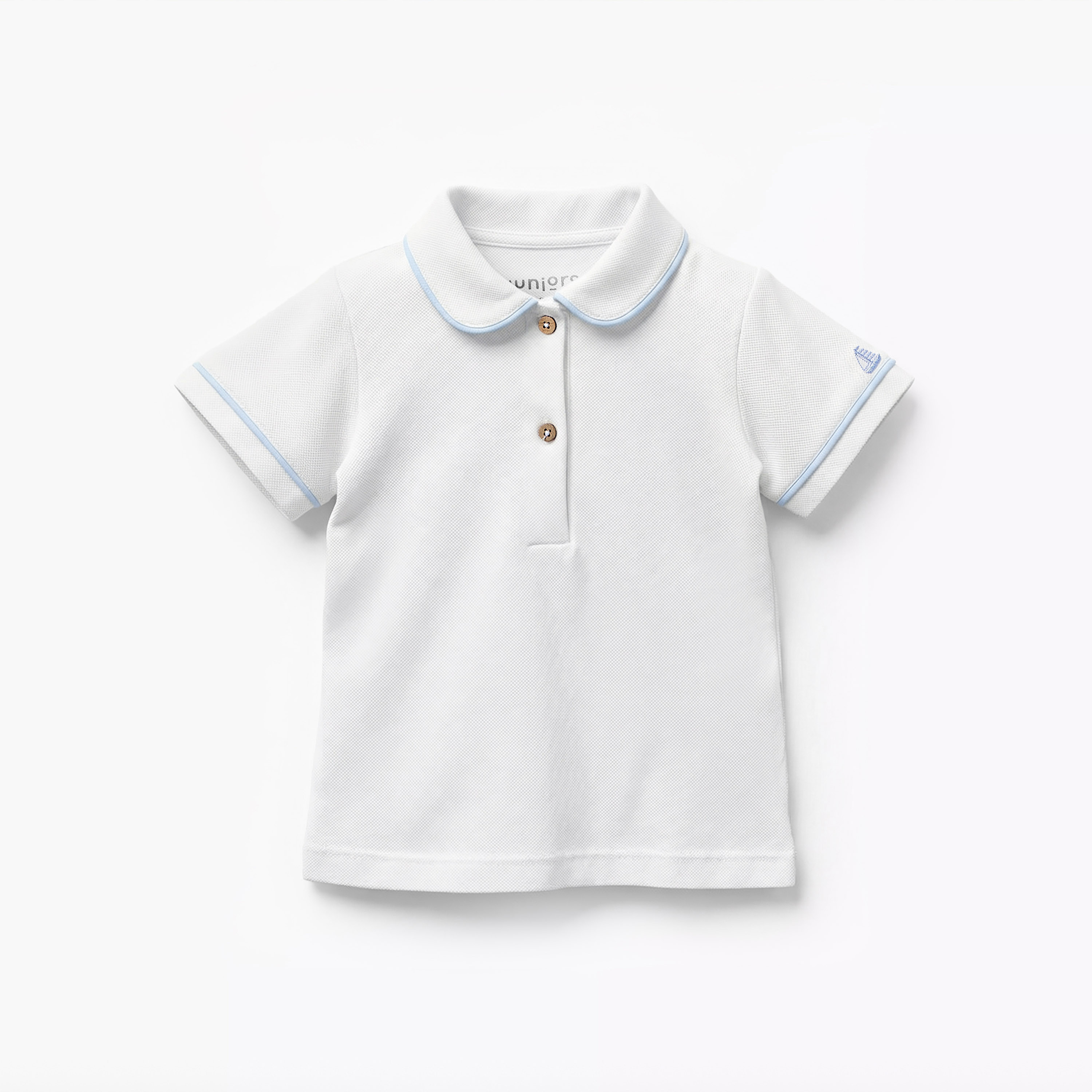 طقم تيشيرت وشورت قطن بياقة وأكمام قصيرة وطبعات من جونيورز-baby-boys-clothing-setsandcoords-image-3