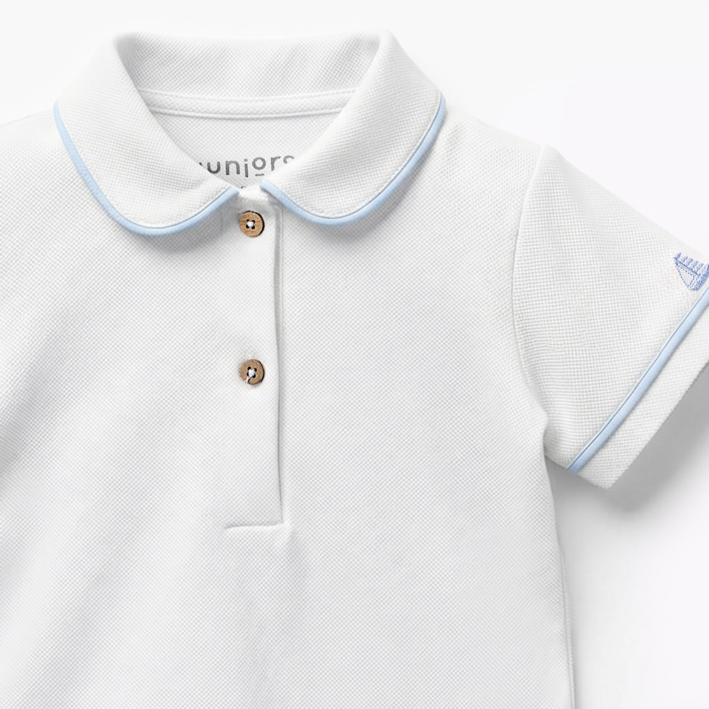 طقم تيشيرت وشورت قطن بياقة وأكمام قصيرة وطبعات من جونيورز-baby-boys-clothing-setsandcoords-image-5