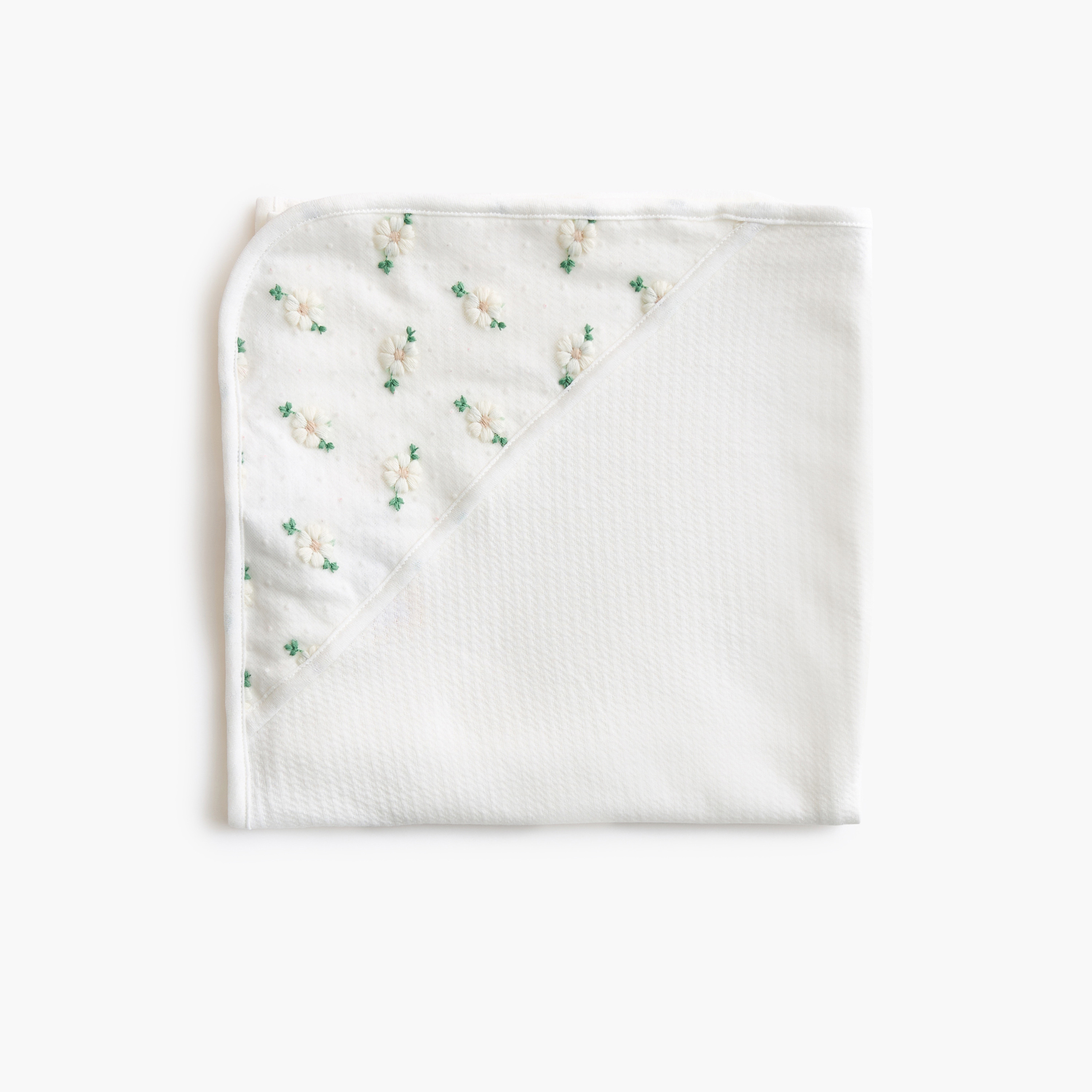 Giggles Floral Embroidered Receiving Blanket - 70x70 cm-baby-nursery-blanketsandswaddles-receivingblankets-image-3